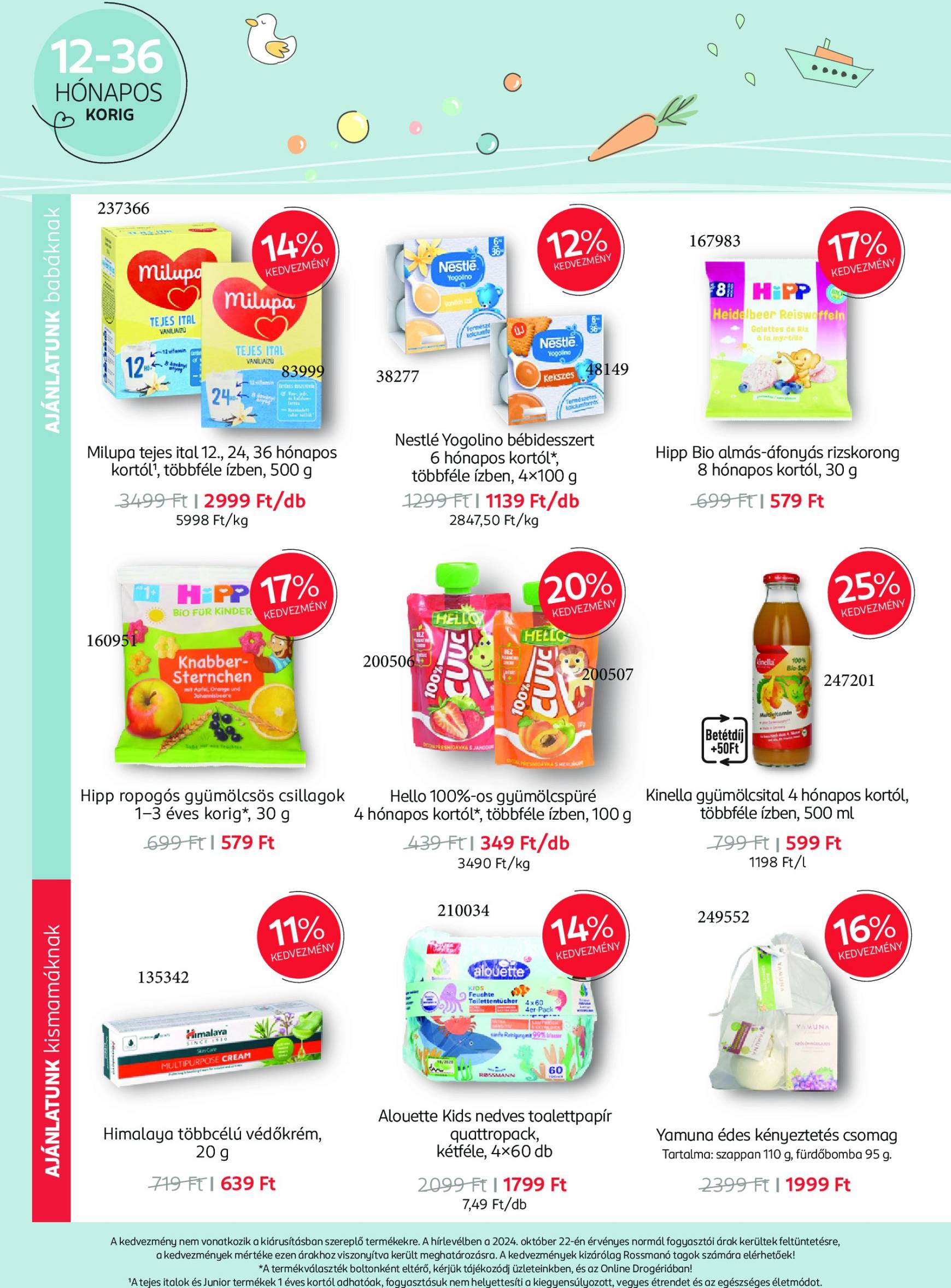 Rossmann - Babaprogram akciós újság, érvényes 11.11. - 12.08. 8