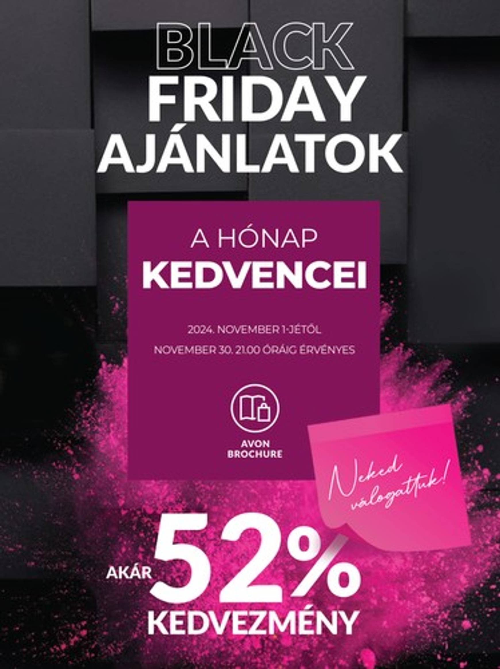 Avon - A hónap kedvencei akciós újság, érvényes 11.01. - 11.30.