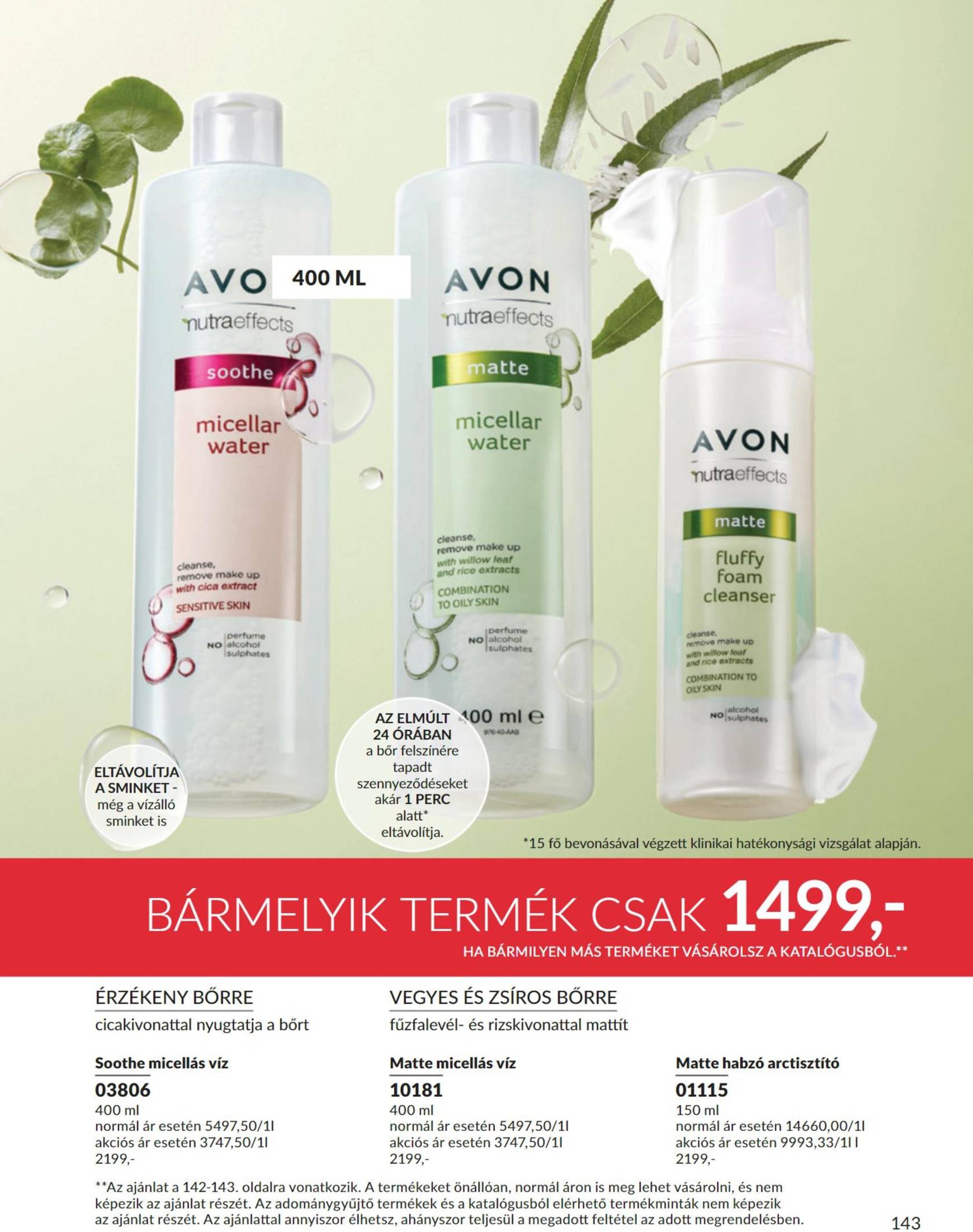 Avon akciós újság, érvényes 11.01. - 11.30. 143