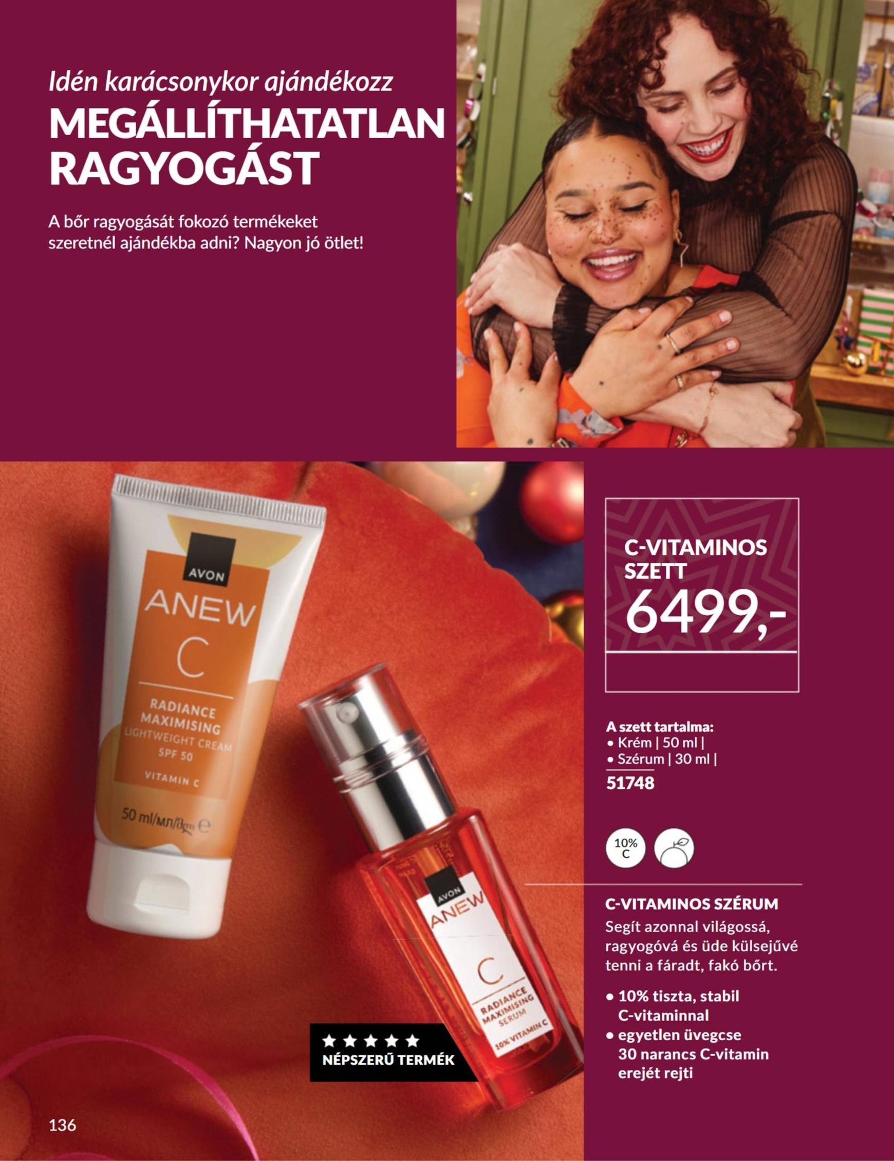 Avon akciós újság, érvényes 11.01. - 11.30. 136