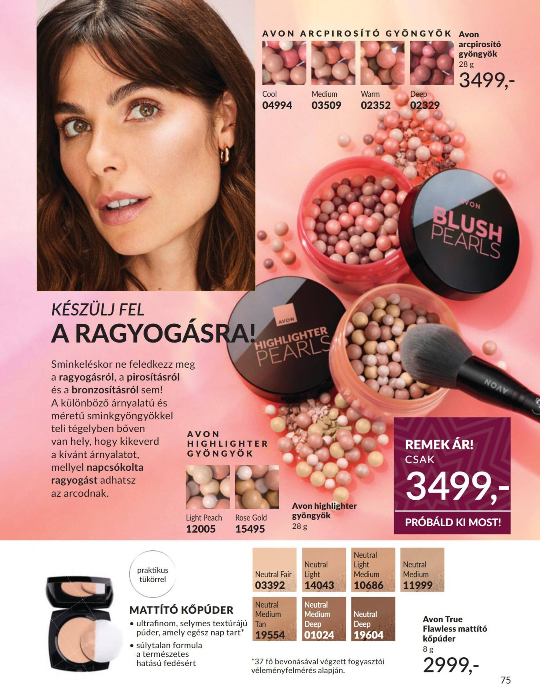 Avon akciós újság, érvényes 11.01. - 11.30. 75