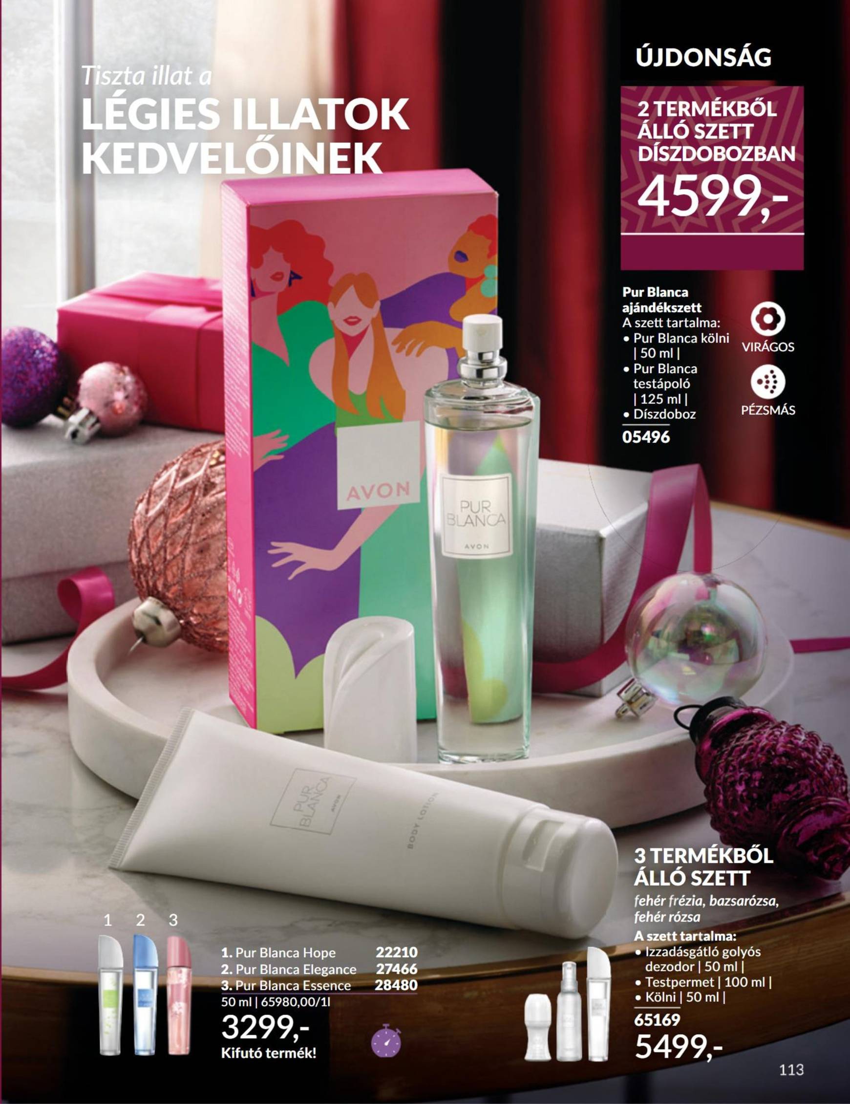 Avon akciós újság, érvényes 11.01. - 11.30. 113