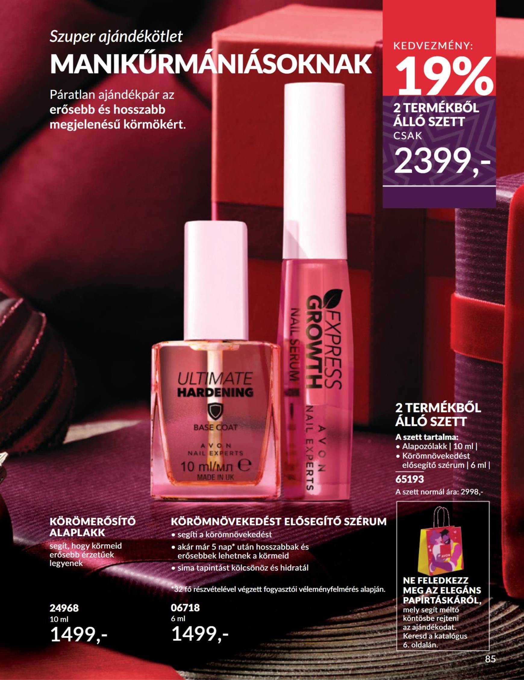 Avon akciós újság, érvényes 11.01. - 11.30. 85