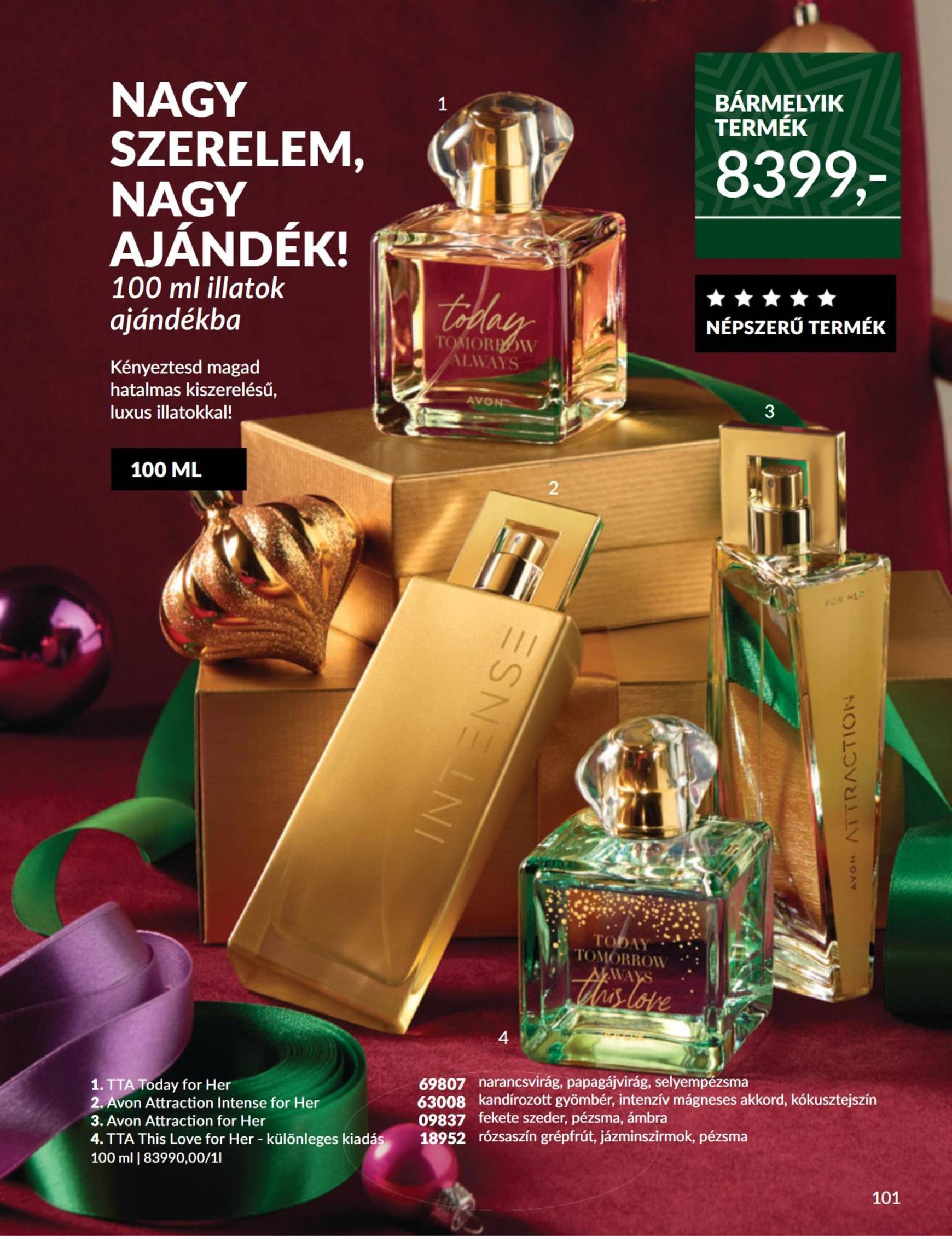 Avon akciós újság, érvényes 11.01. - 11.30. 101