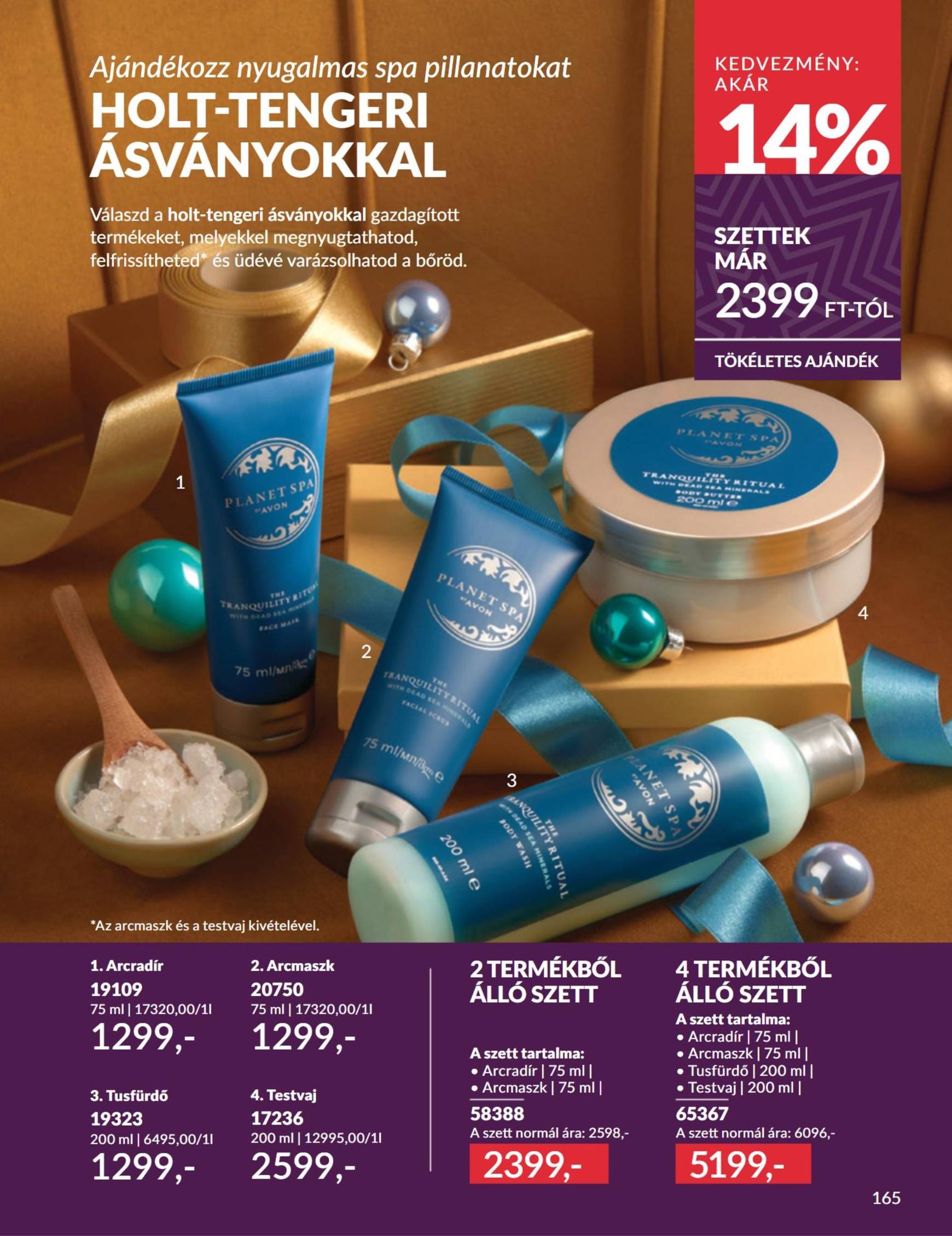 Avon akciós újság, érvényes 11.01. - 11.30. 165