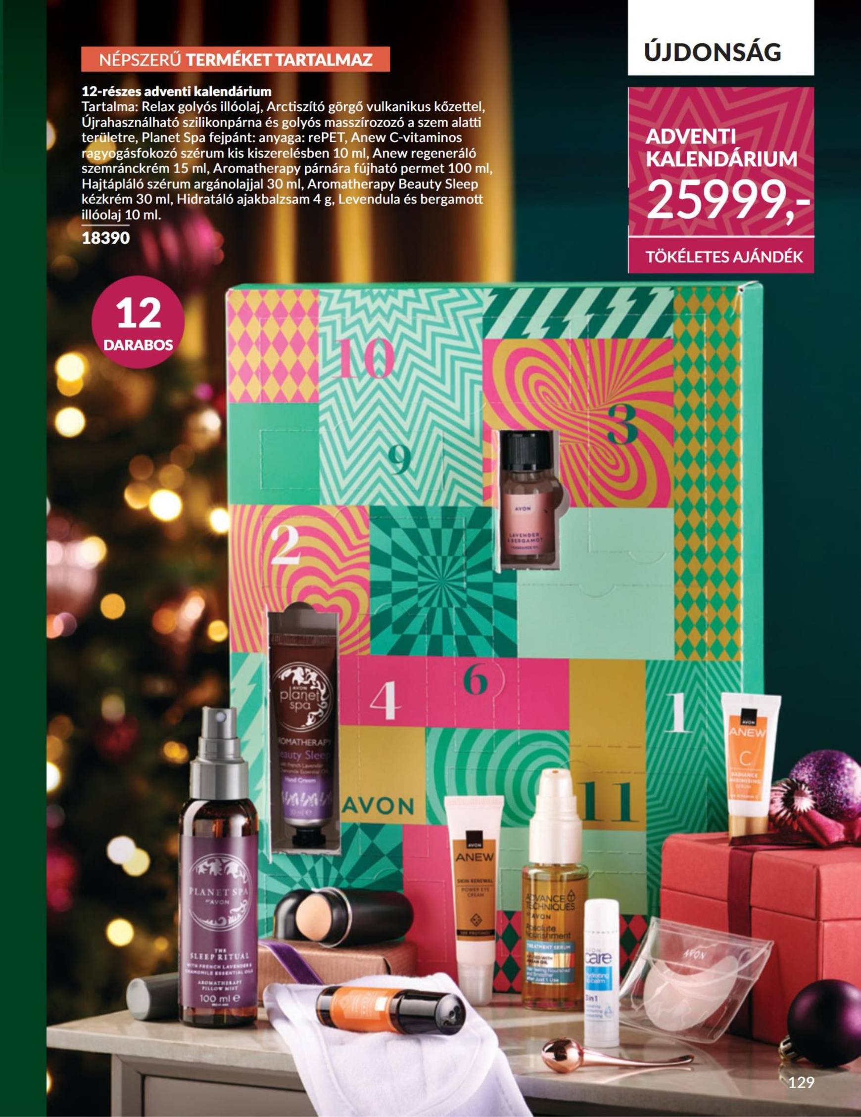 Avon akciós újság, érvényes 11.01. - 11.30. 129