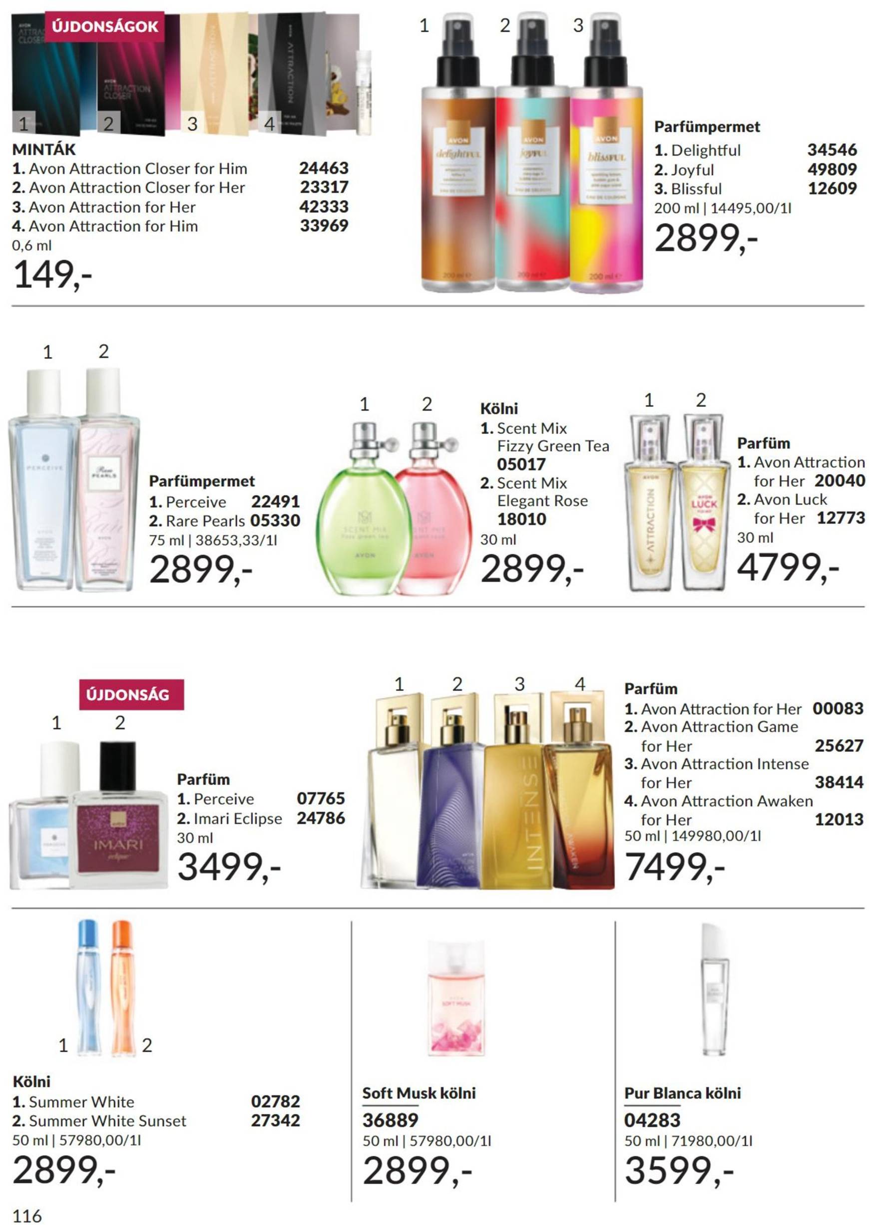 Avon akciós újság, érvényes 11.01. - 11.30. 116