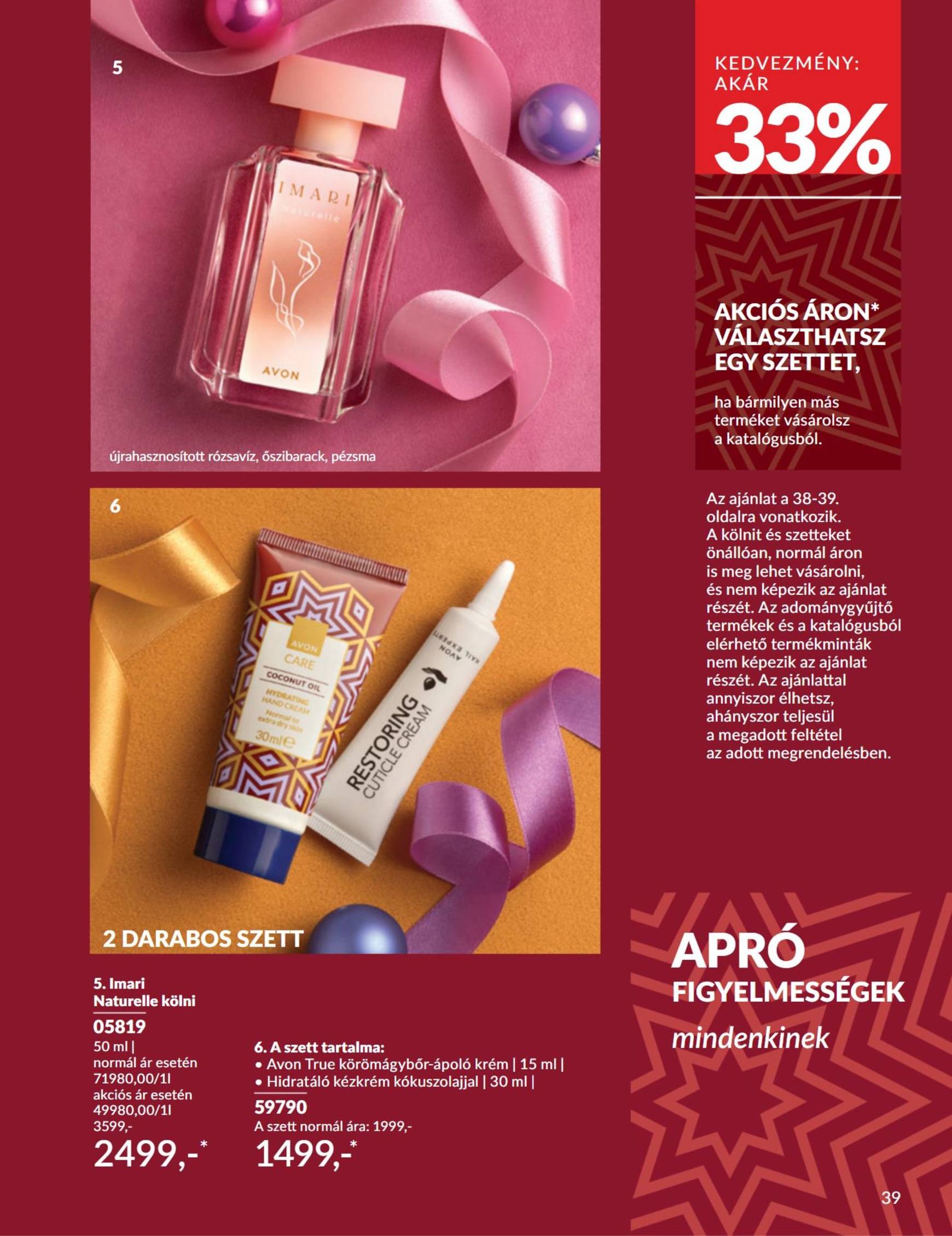 Avon akciós újság, érvényes 11.01. - 11.30. 39