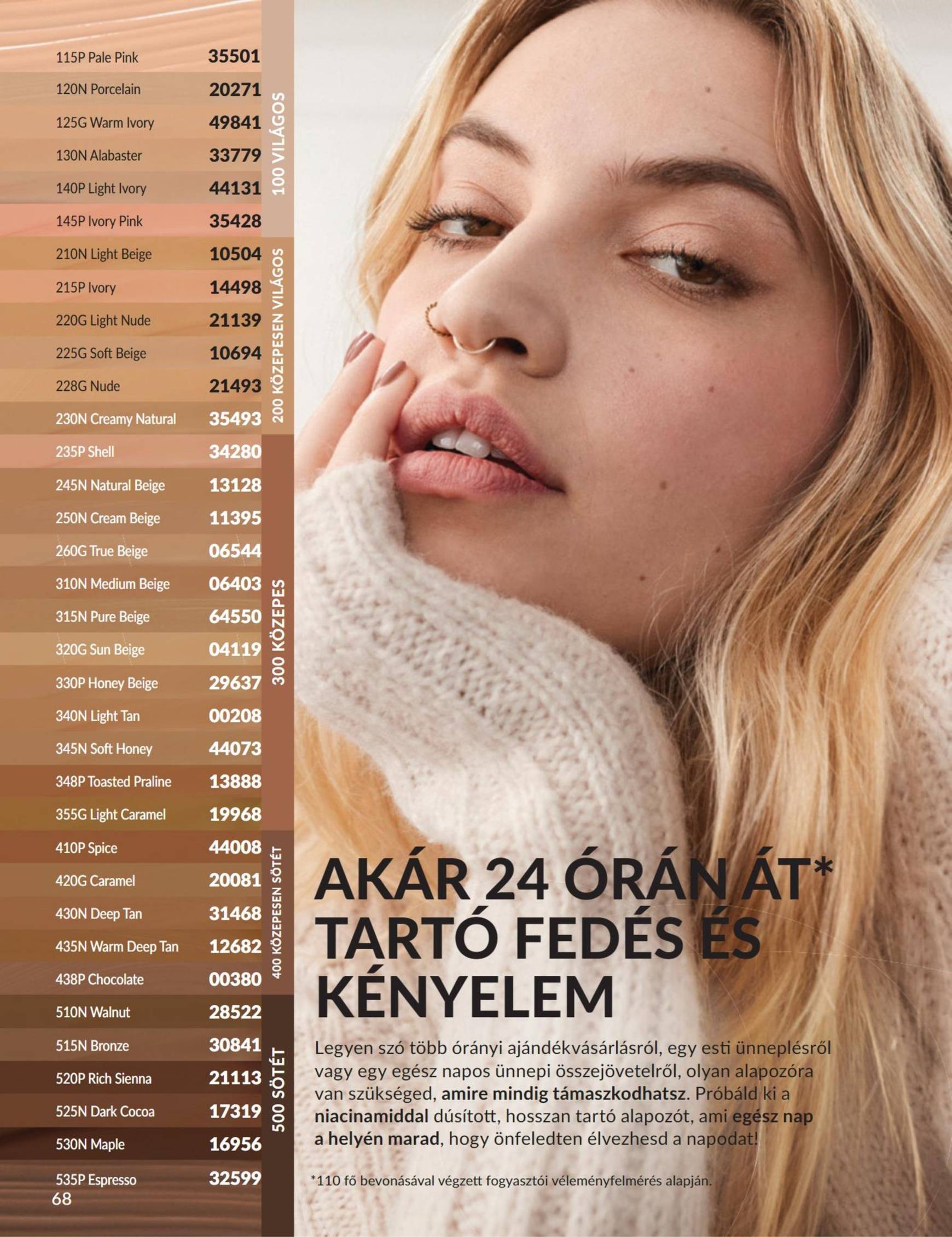 Avon akciós újság, érvényes 11.01. - 11.30. 68