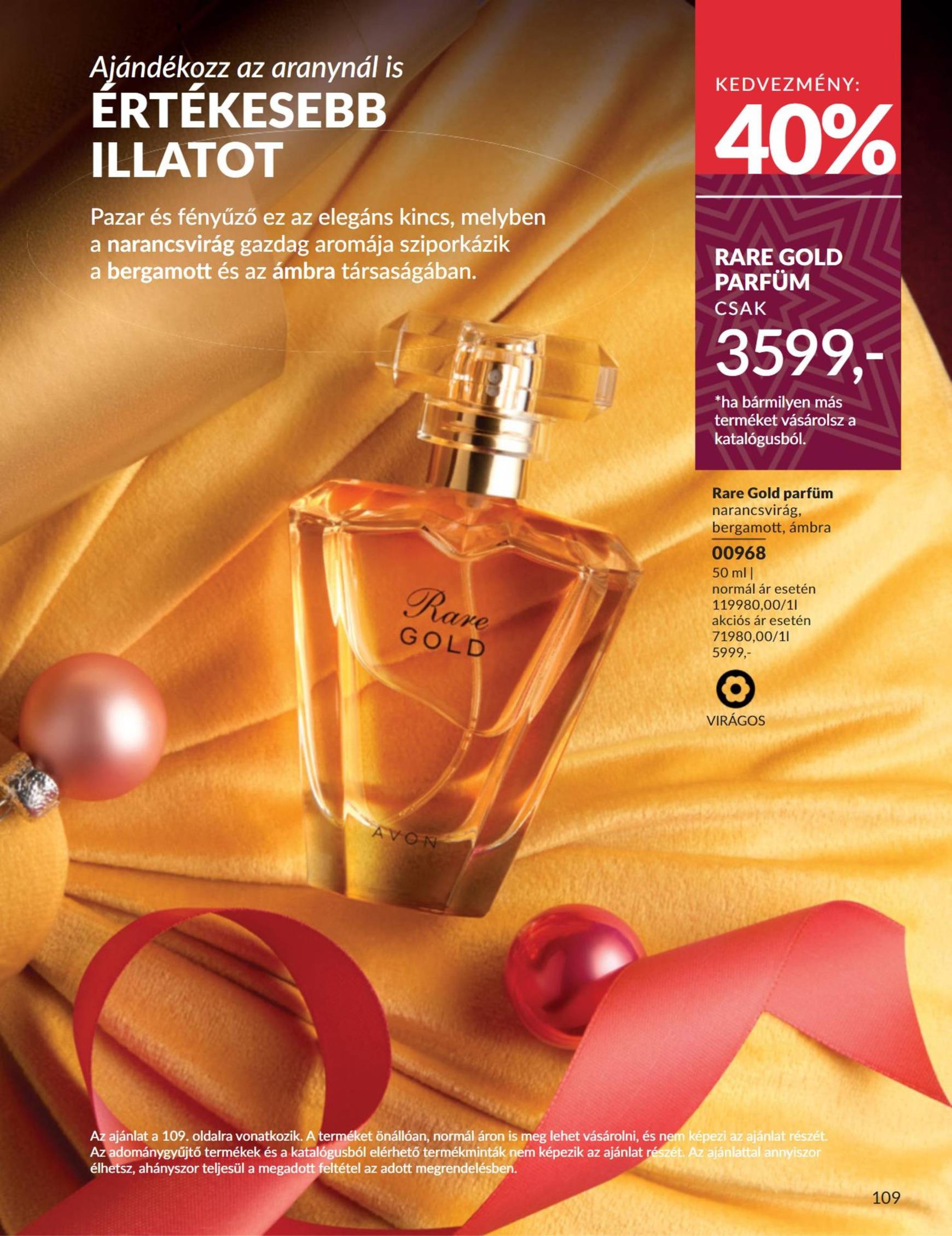 Avon akciós újság, érvényes 11.01. - 11.30. 109