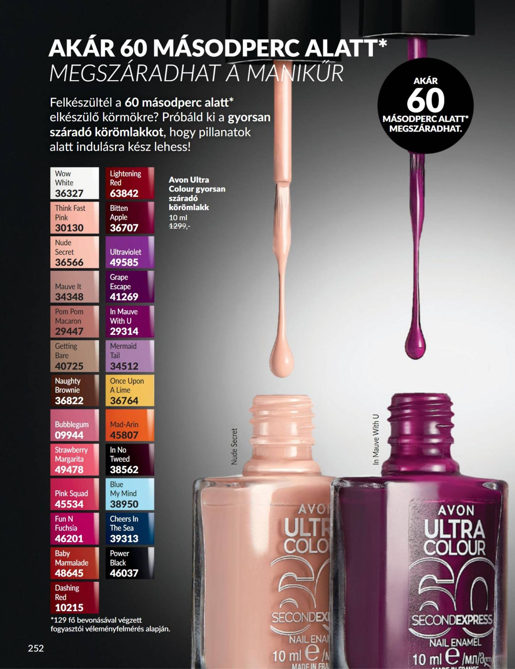 Avon akciós újság, érvényes 11.01. - 11.30. 252