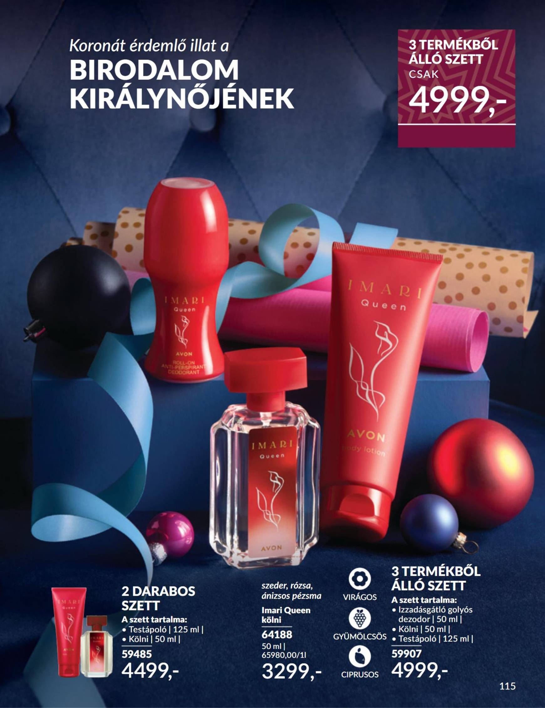 Avon akciós újság, érvényes 11.01. - 11.30. 115