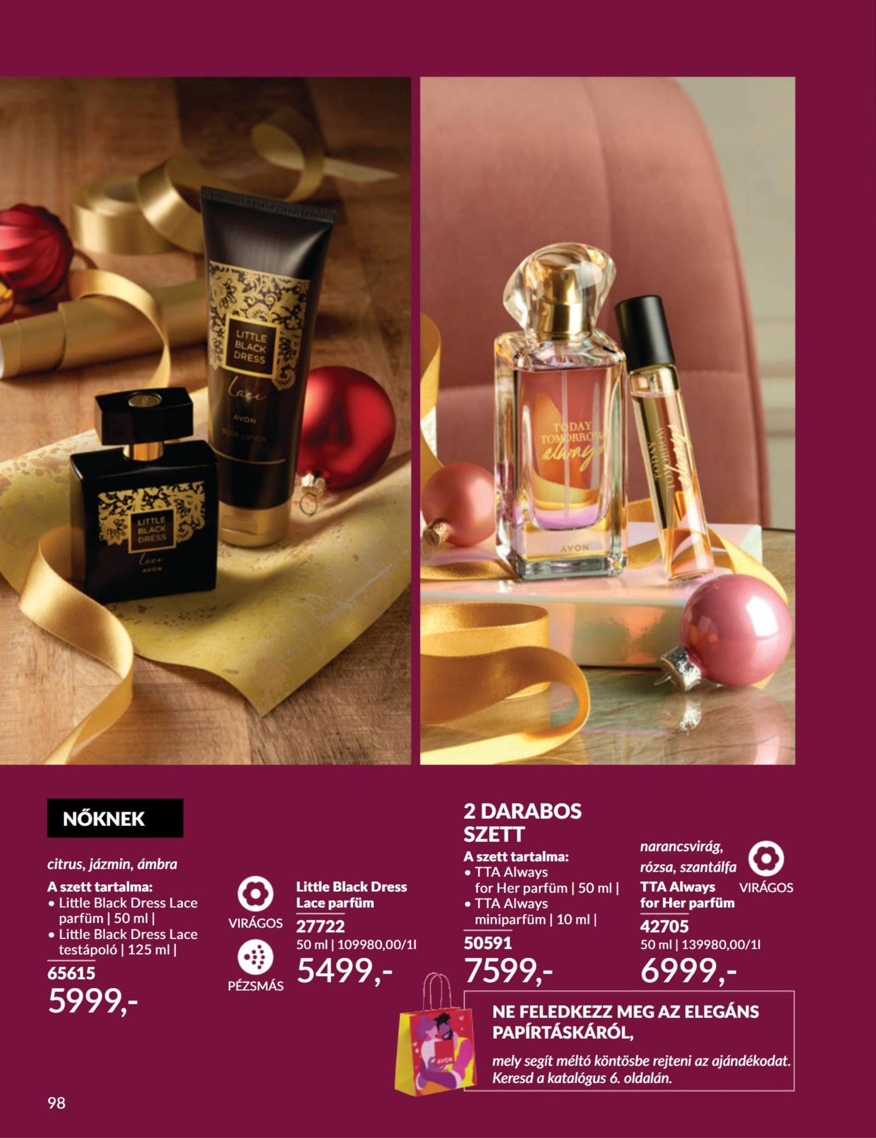 Avon akciós újság, érvényes 11.01. - 11.30. 98