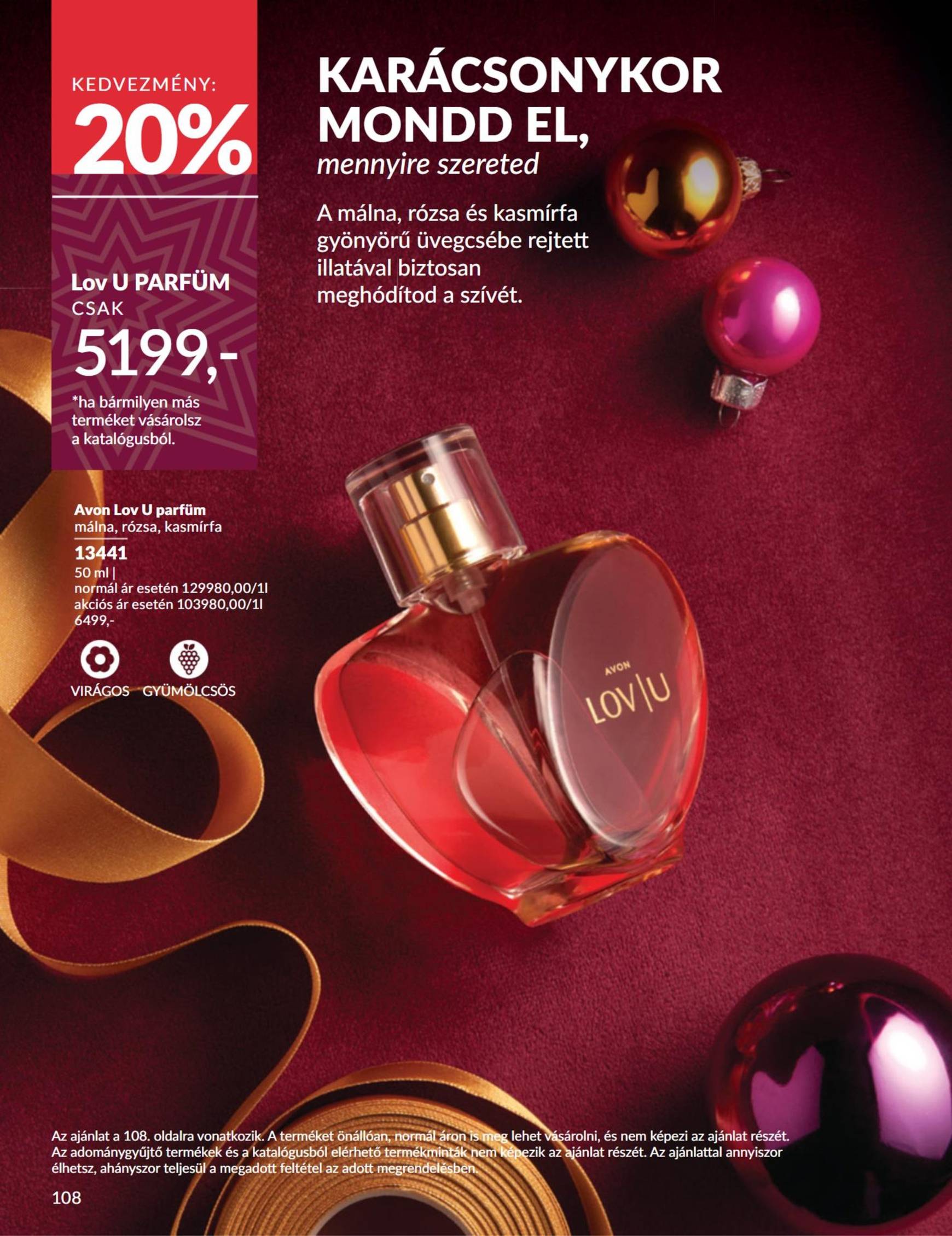 Avon akciós újság, érvényes 11.01. - 11.30. 108