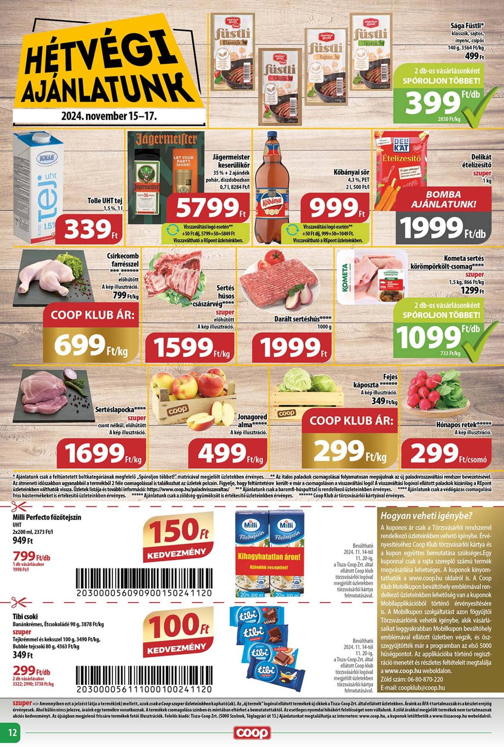 Coop - Abc-Szuper akciós újság, érvényes 11.14. - 11.20. 12