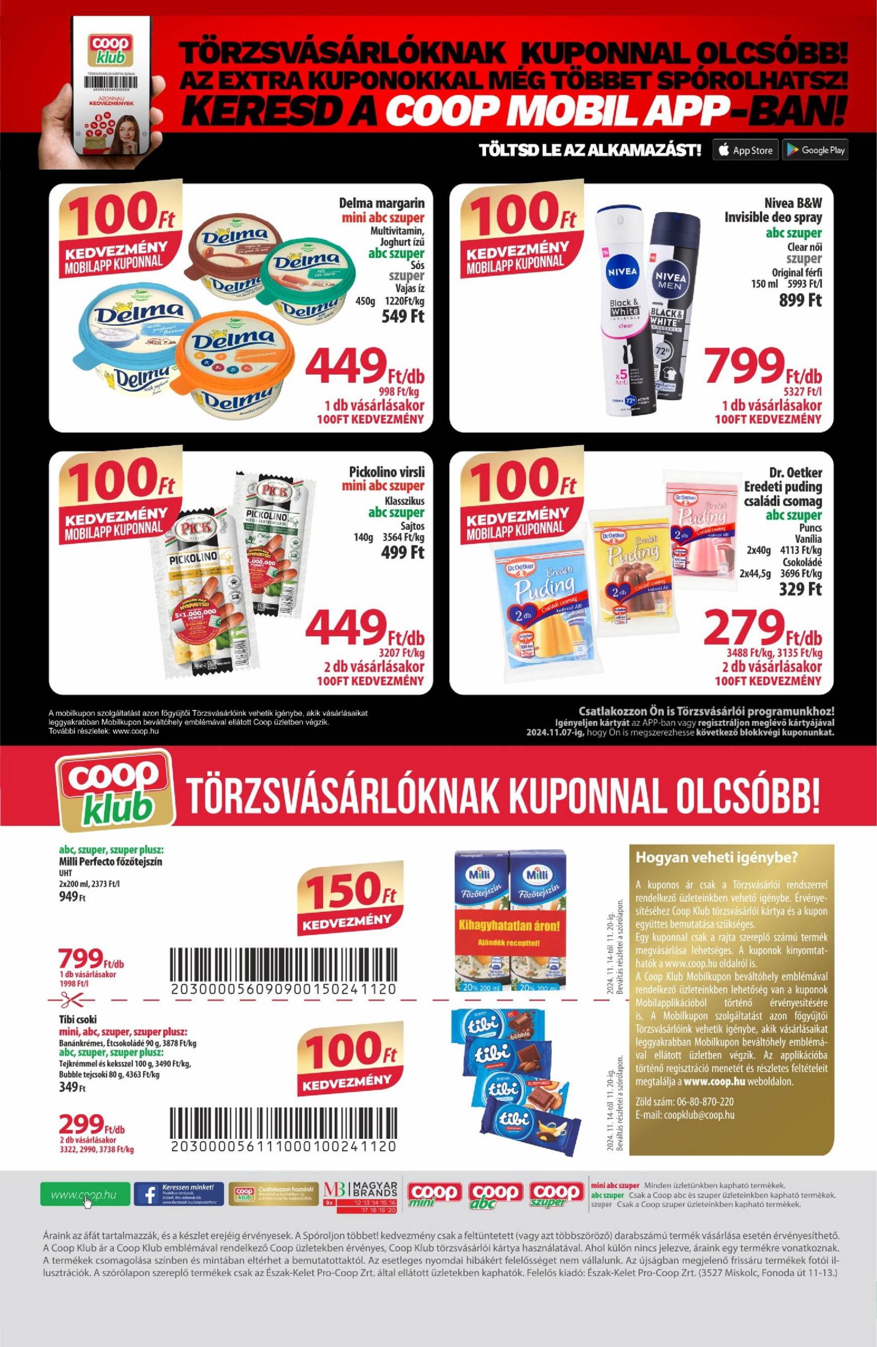 Coop - Eszak-Kelet akciós újság, érvényes 11.14. - 11.20. 12