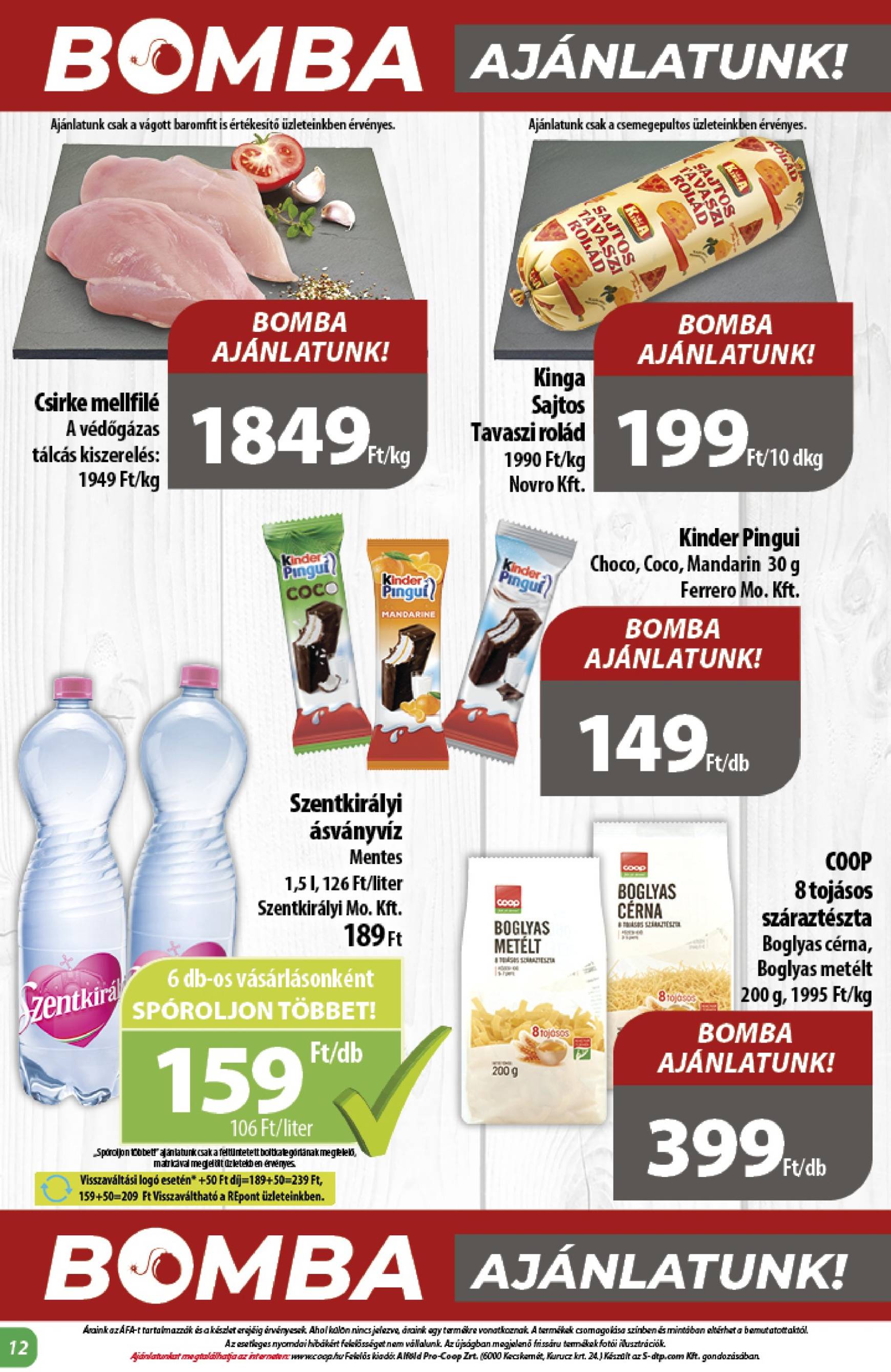 Coop - Alföld akciós újság, érvényes 11.21. - 11.27. 12