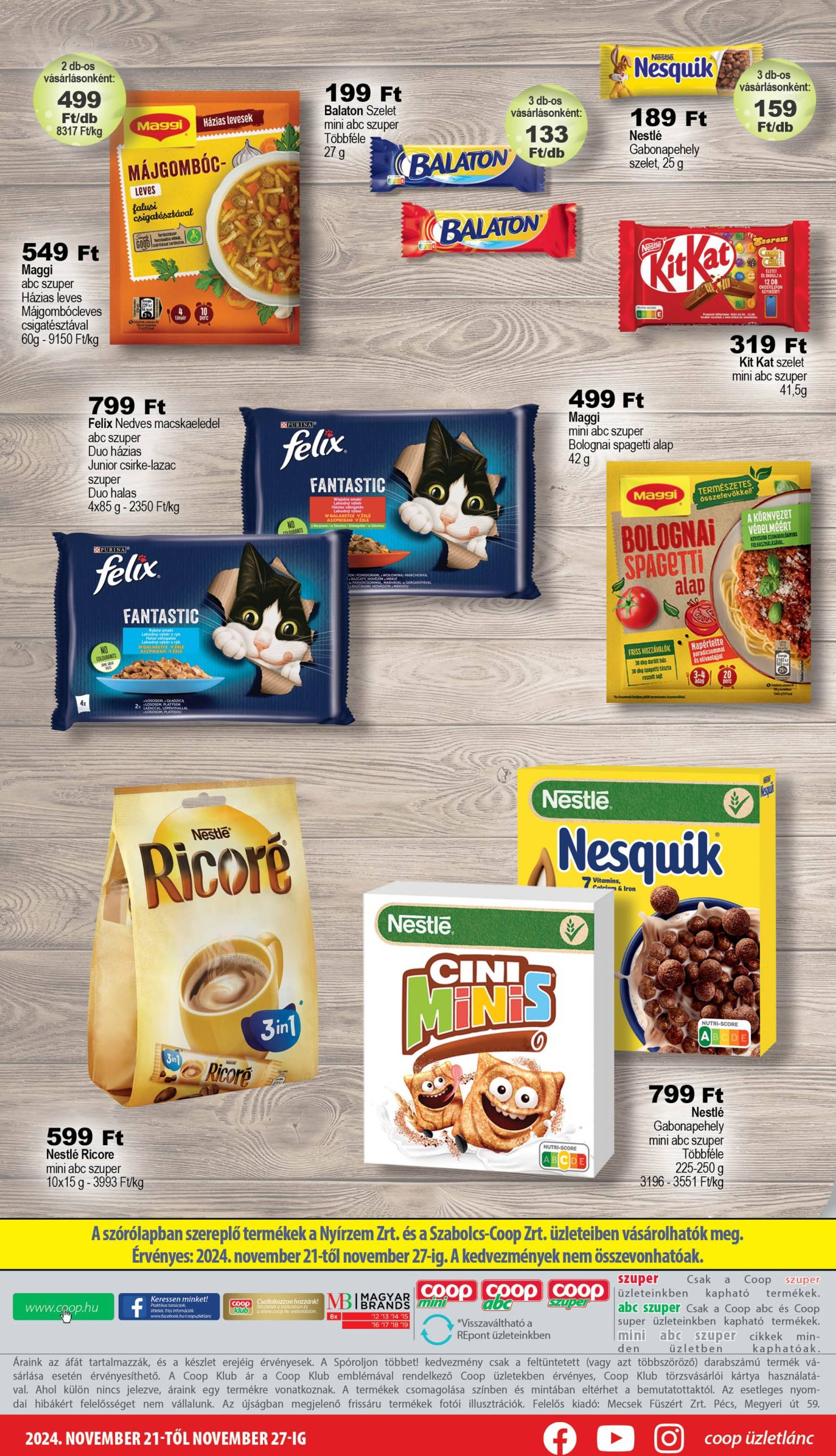 Coop - Mini Abc Szuper akciós újság, érvényes 11.21. - 11.27. 8