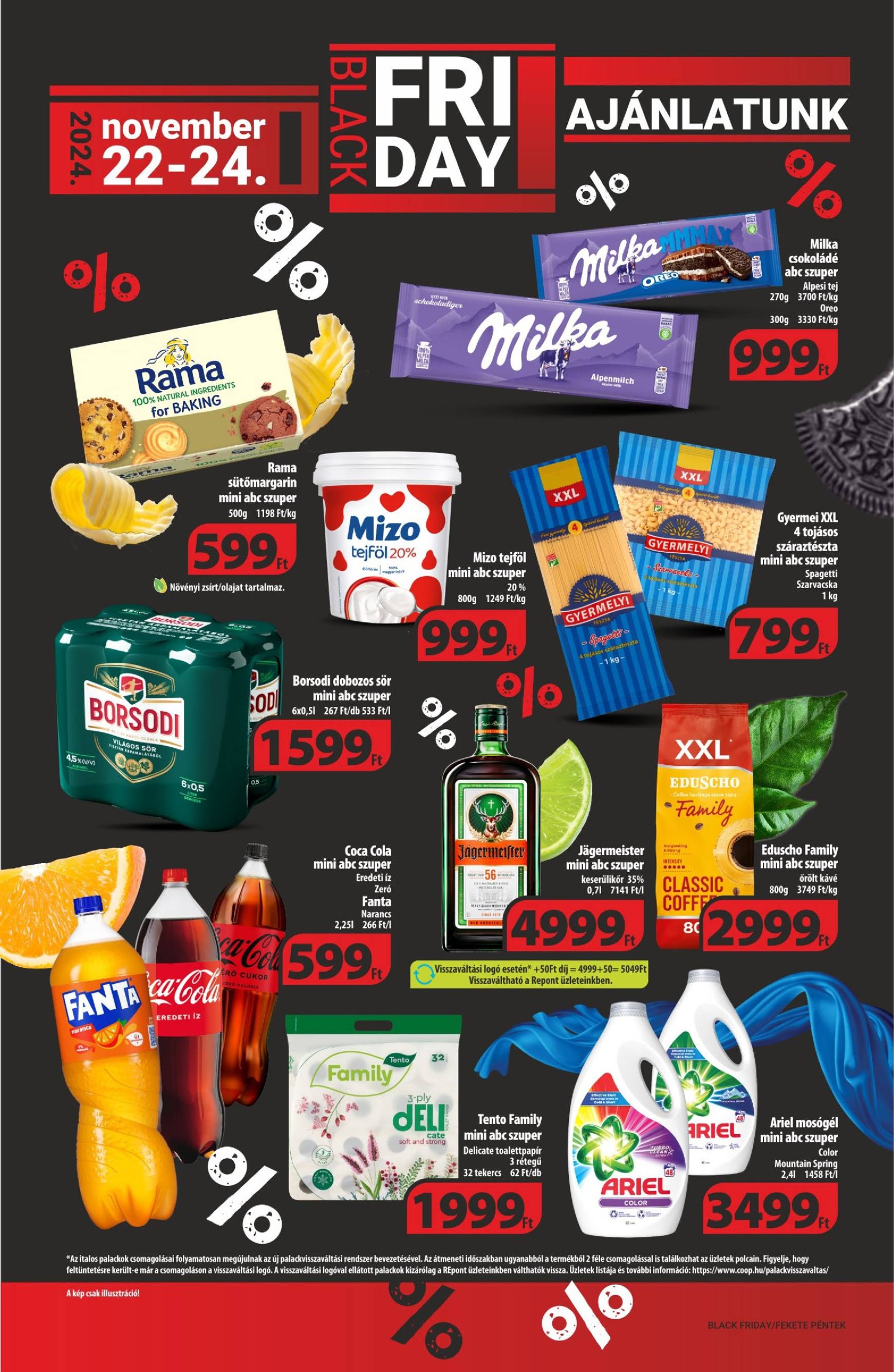 Coop - Észak Kelet Pro-Coop Zrt. Black Friday akciós újság, érvényes 11.21. - 11.27. 12