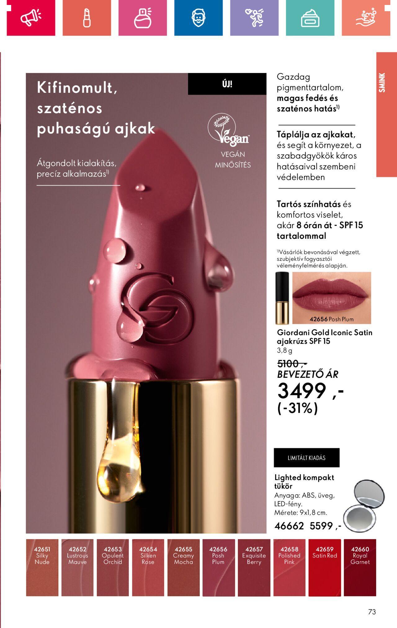 Akciós újság új Oriflame 2024.11.10. - 2024.11.30. 73