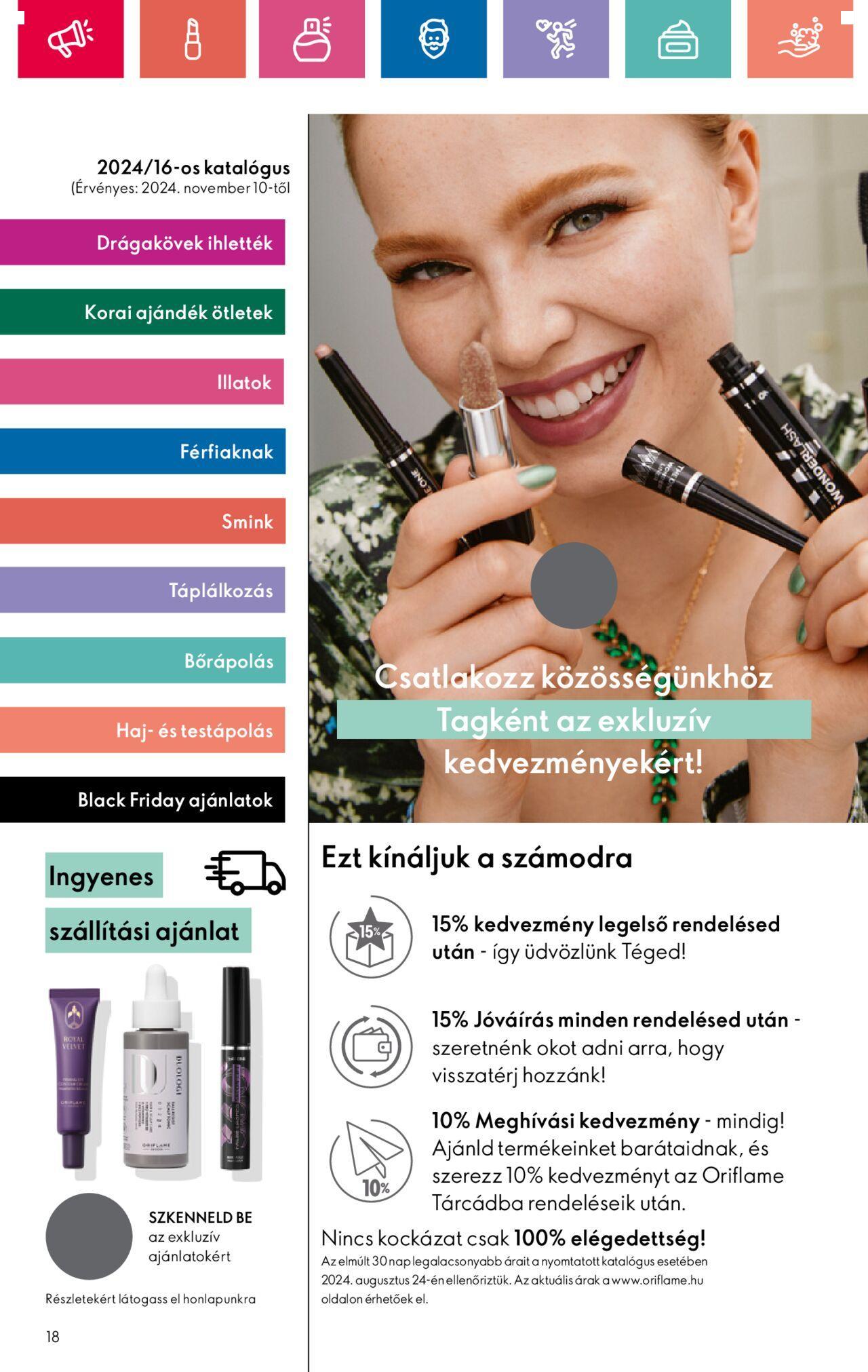 Akciós újság új Oriflame 2024.11.10. - 2024.11.30. 18