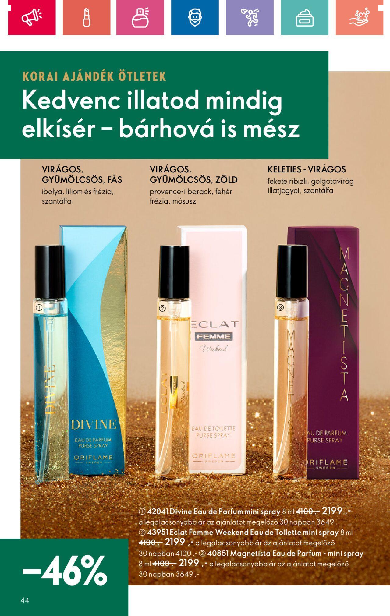 Akciós újság új Oriflame 2024.11.10. - 2024.11.30. 44