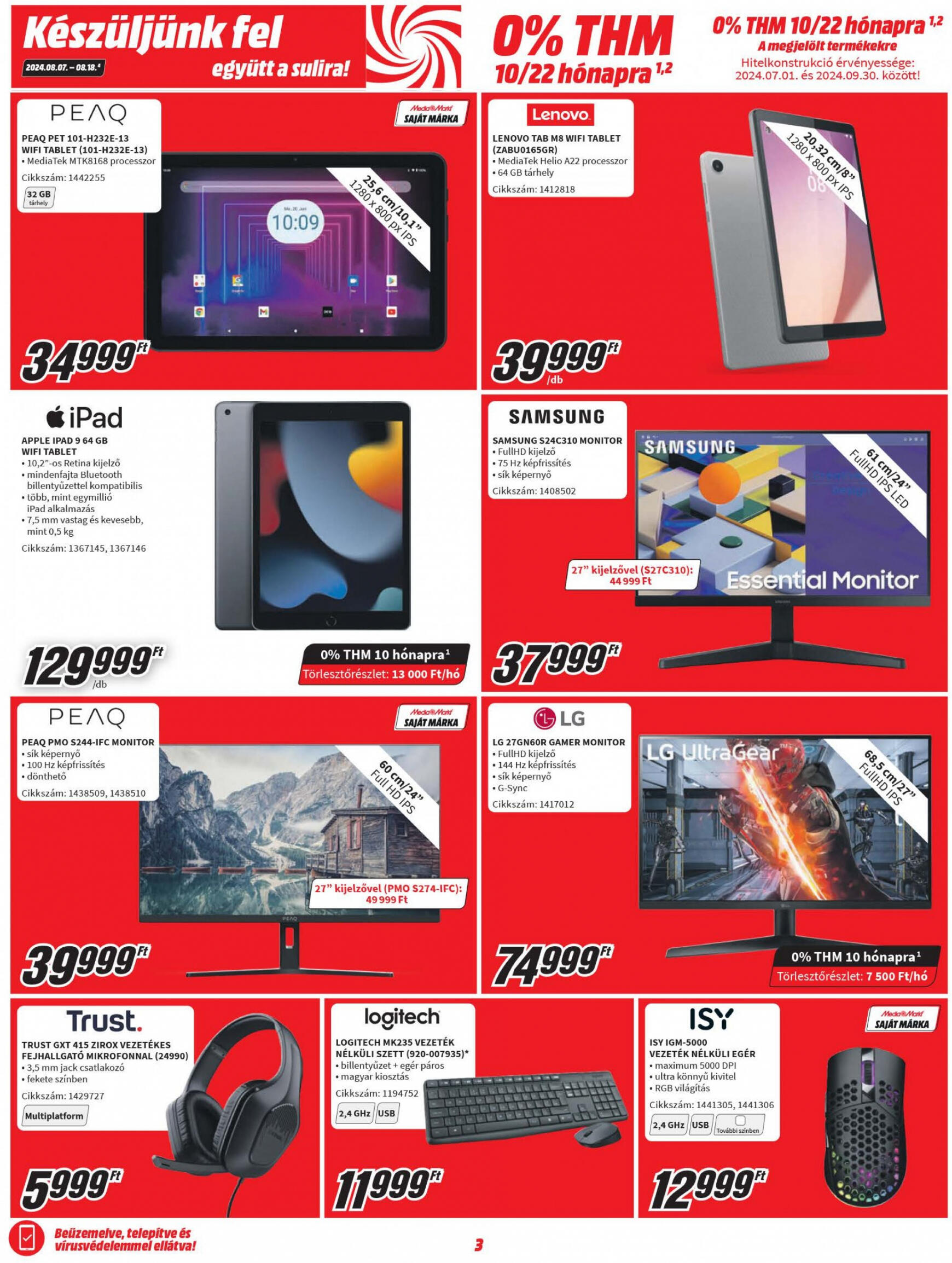 Aktuális újság Media Markt 08.07. - 08.18. 3