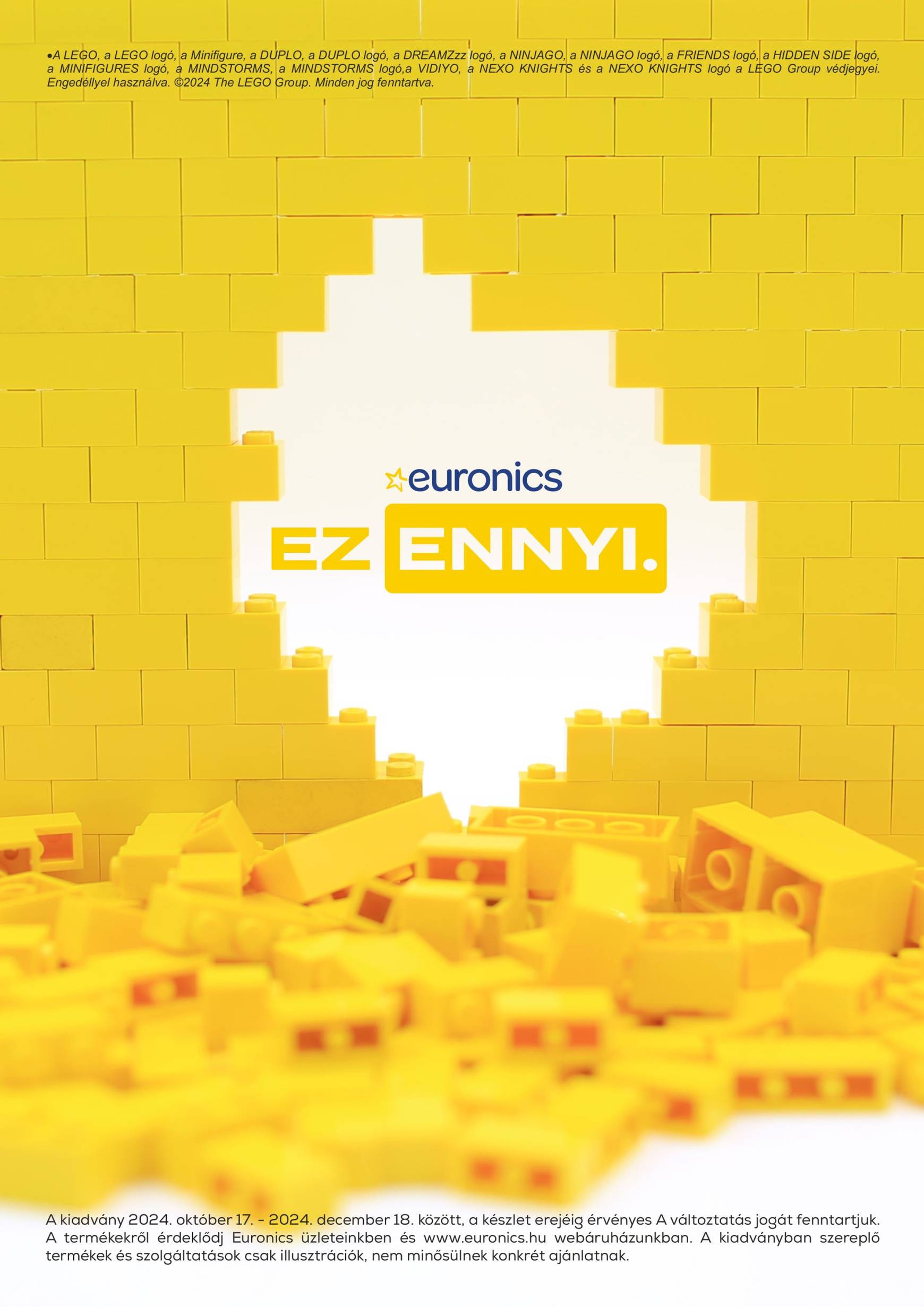 Euronics - Lego akciós újság, érvényes 10.17. - 12.18. 11