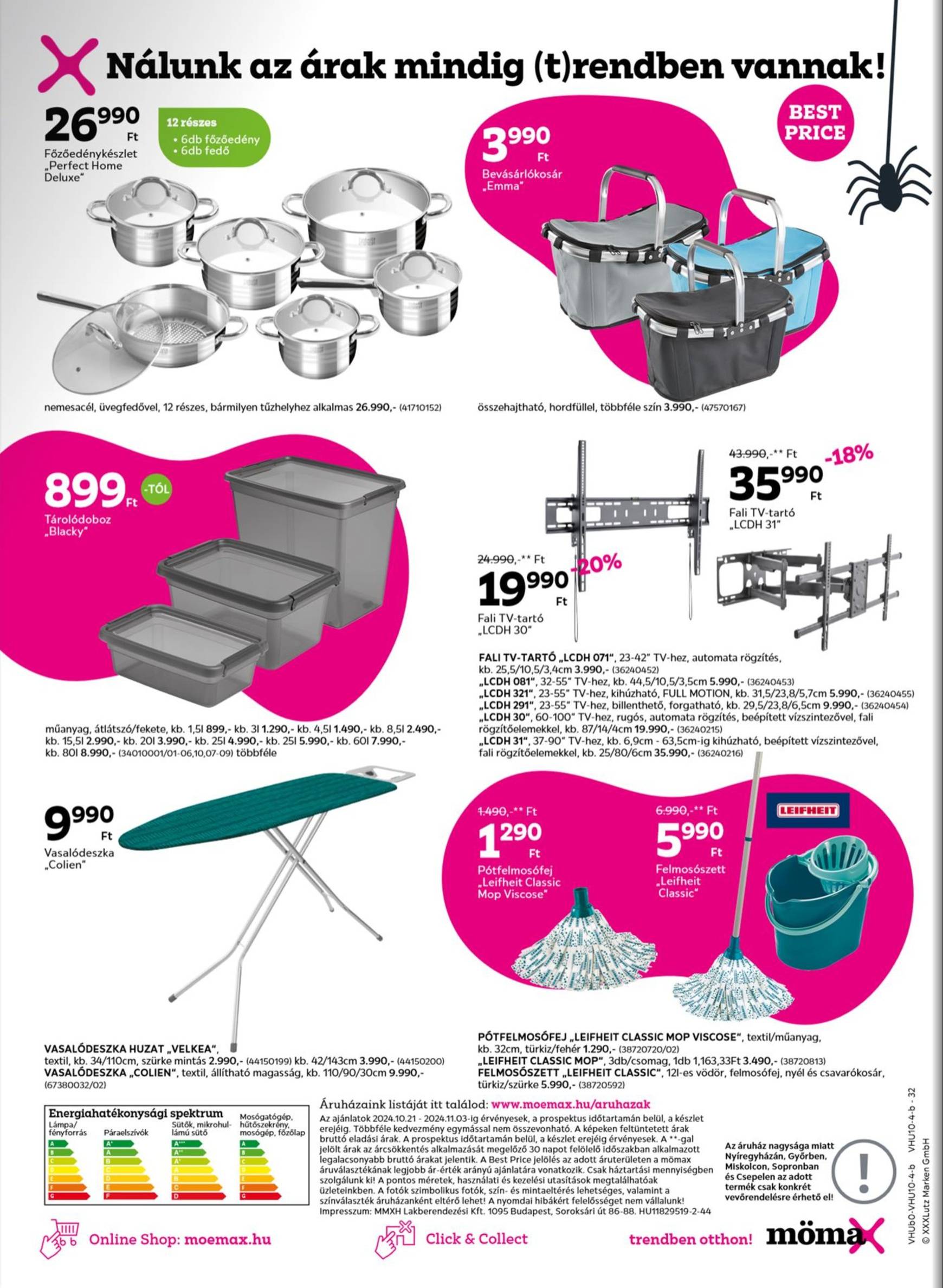 Mömax akciós újság, érvényes 10.21. - 11.03. 32