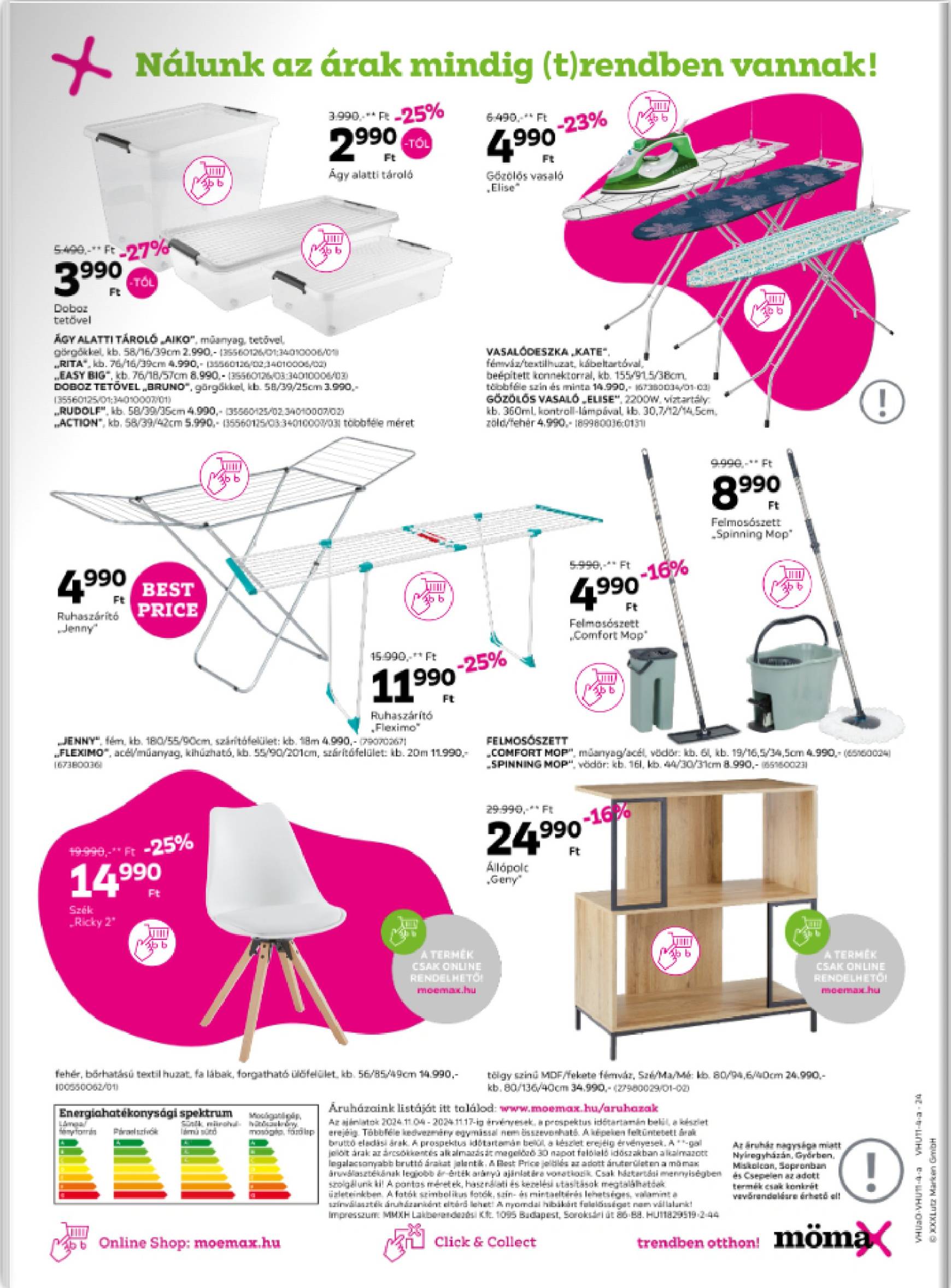 Mömax akciós újság, érvényes 11.04. - 11.17. 24