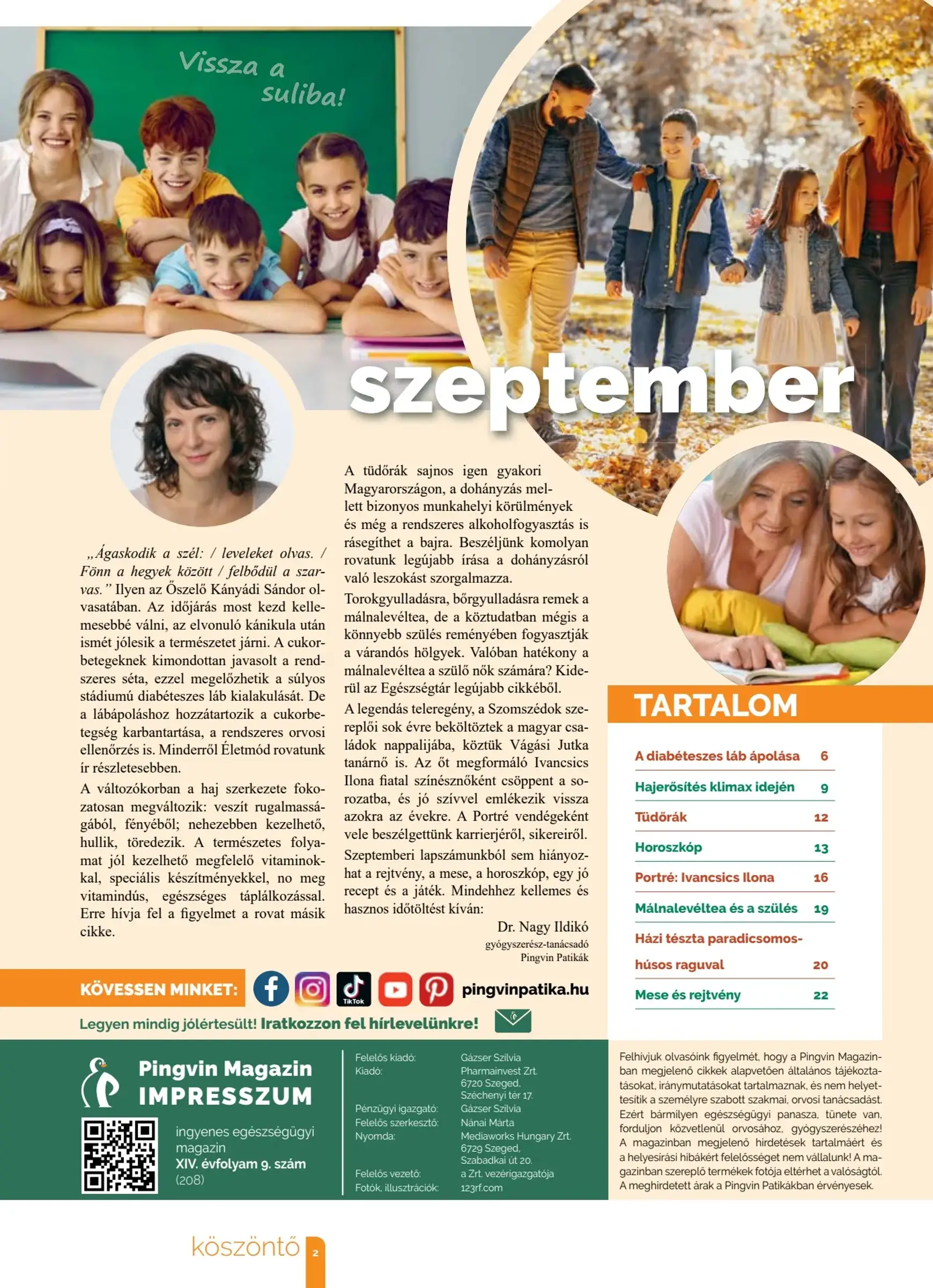 Aktuális újság Pingvin Patika - Magazin 09.01. - 09.30. 2