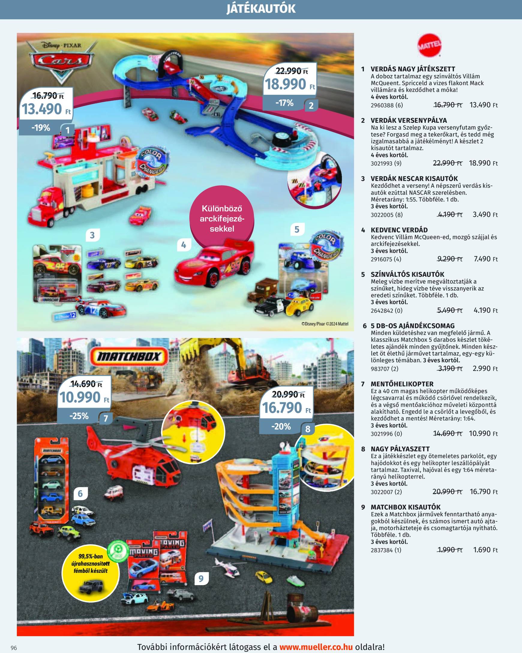 Müller - Játékkatalógus akciós újság, érvényes 10.29. - 12.31. 96