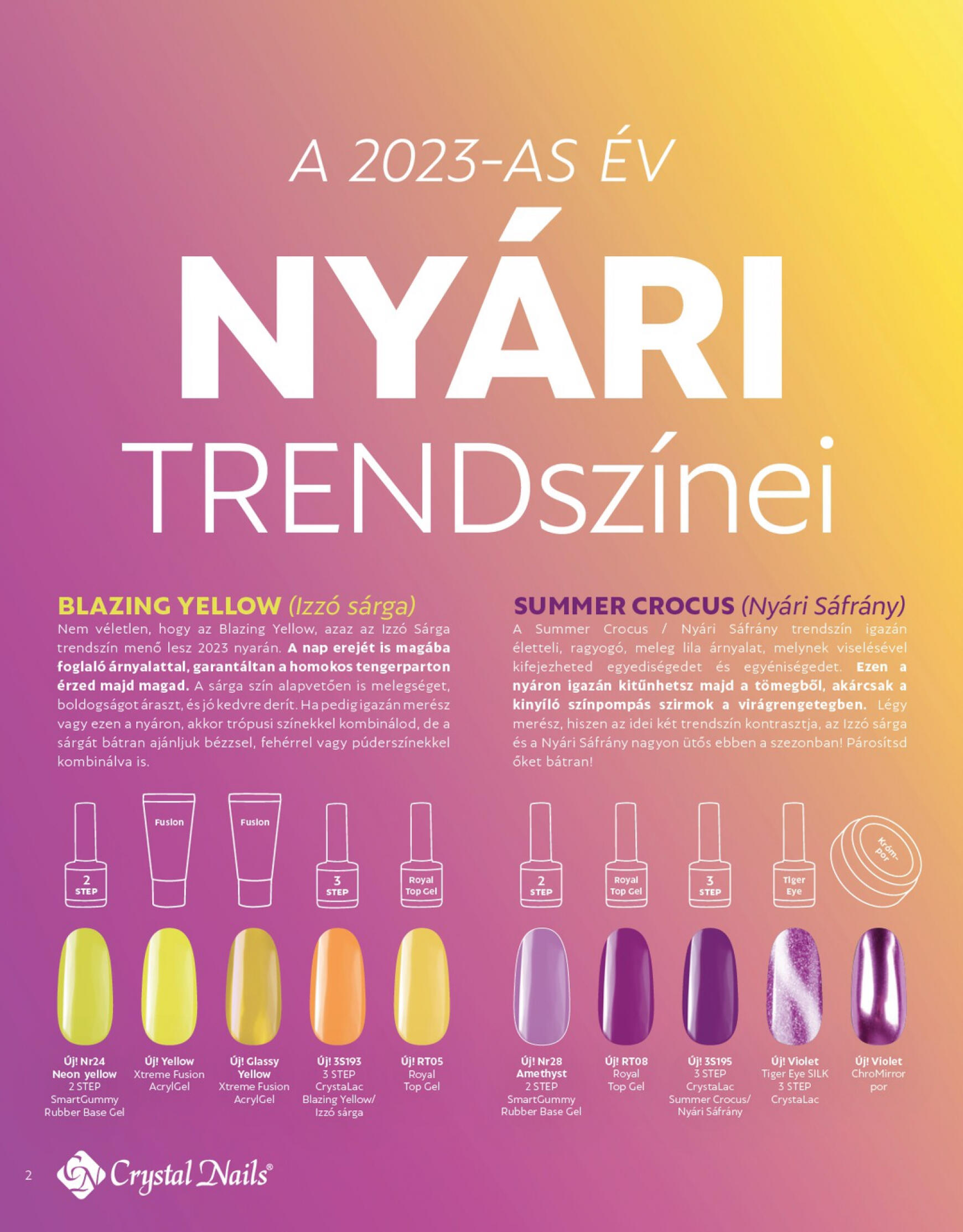 Crystal Nails 2023 NYÁR EXTRA katalógus 2