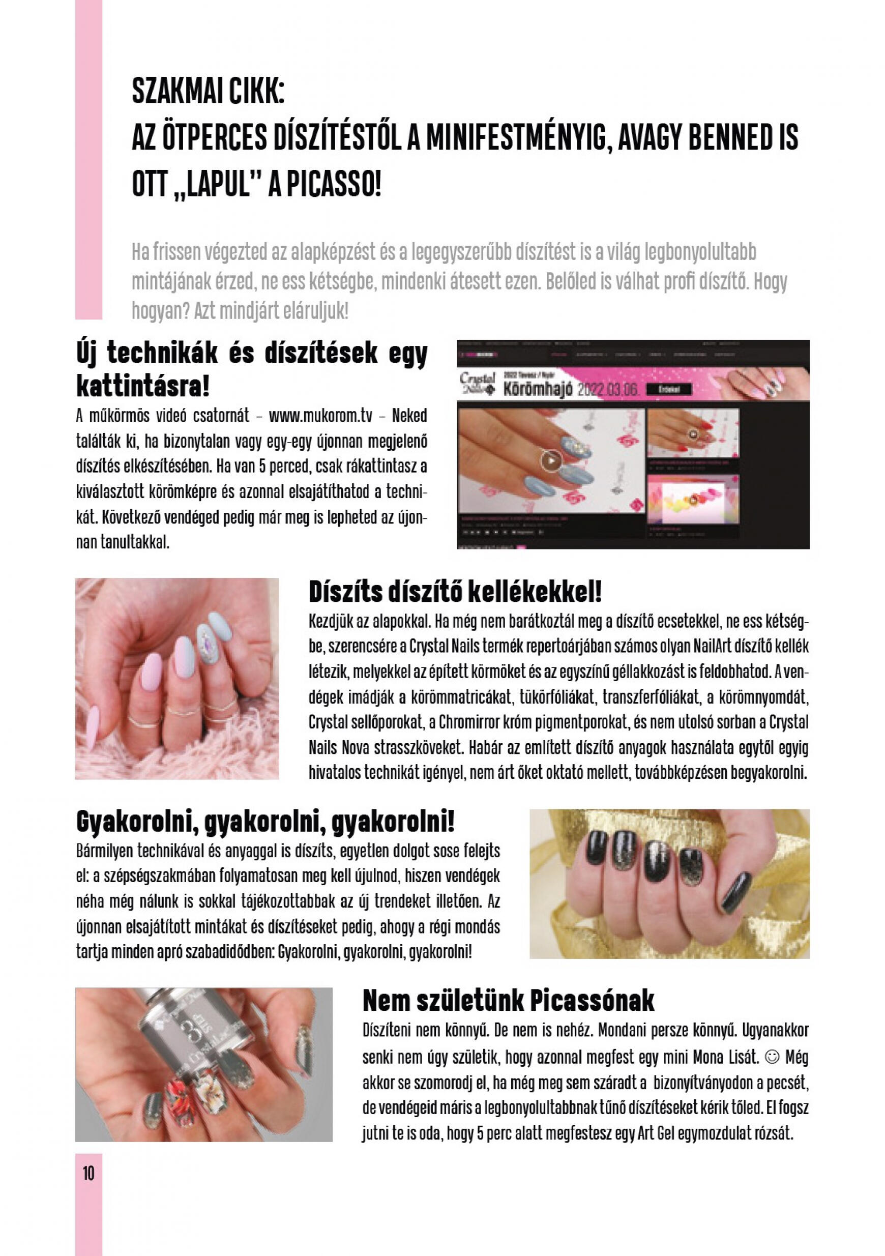 Crystal Nails Oktatási kézikönyv 2023 nyár 10