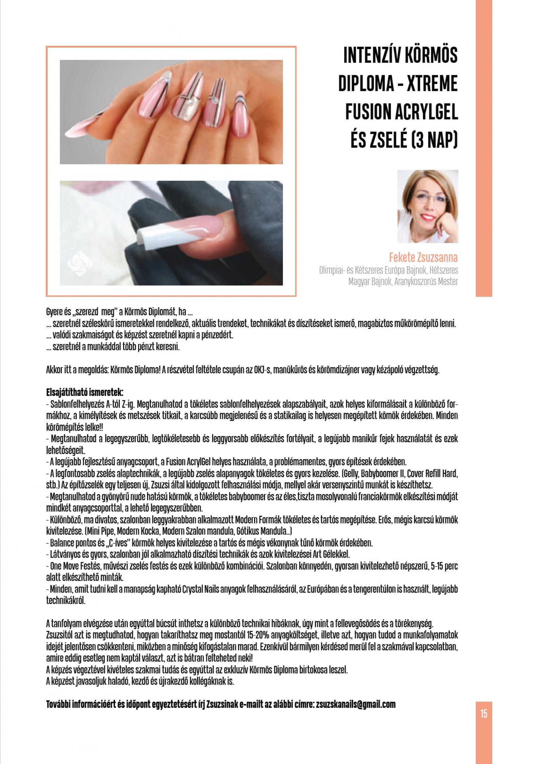 Crystal Nails Oktatási kézikönyv 2023 nyár 15