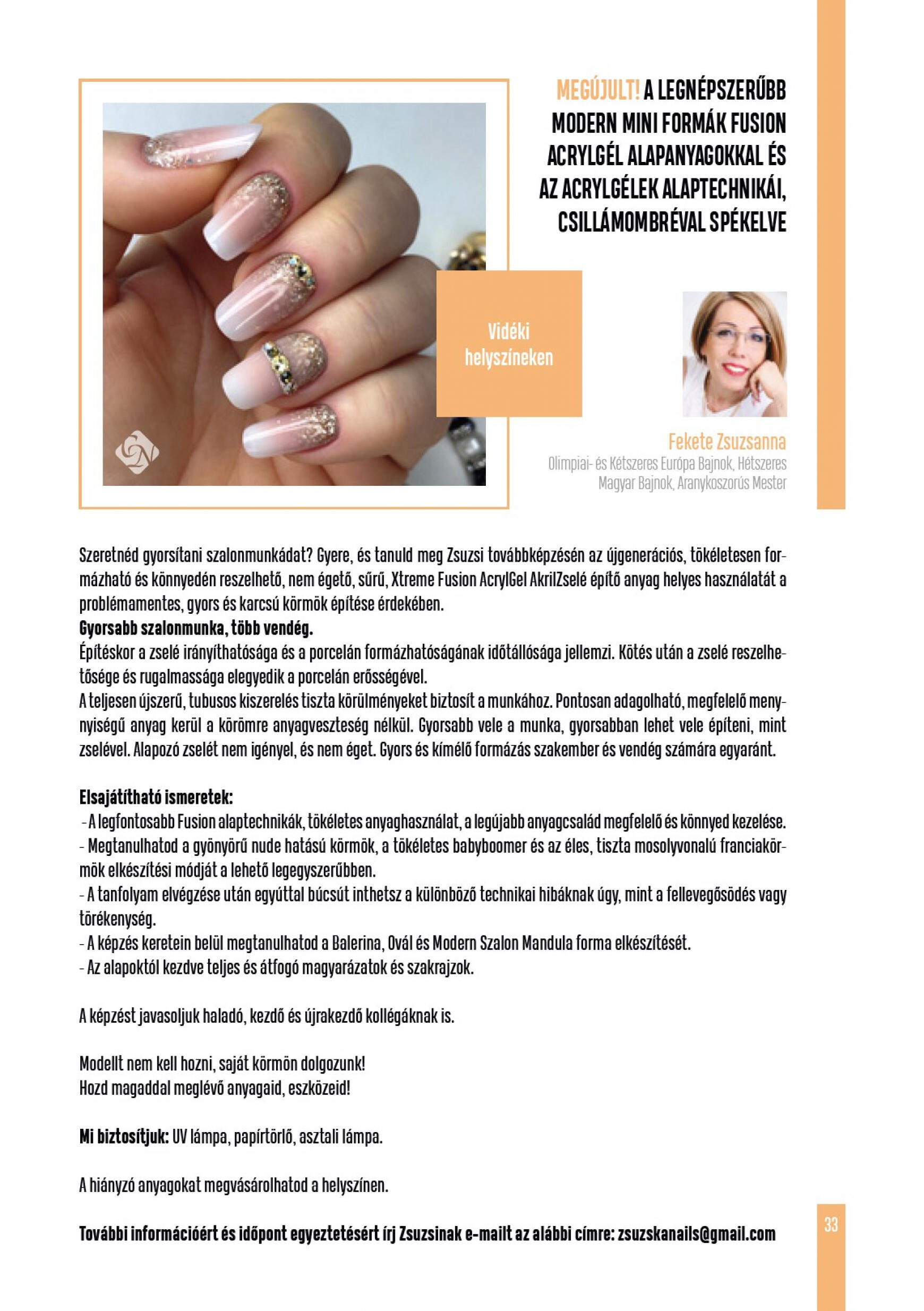 Crystal Nails Oktatási kézikönyv 2023 nyár 33