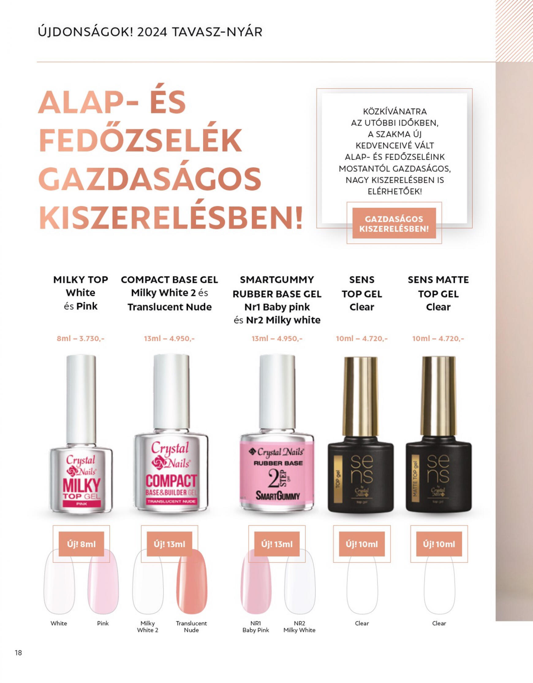 Aktuális újság Crystal Nails - Tavasz/Nyár 05.01. - 08.31. 18