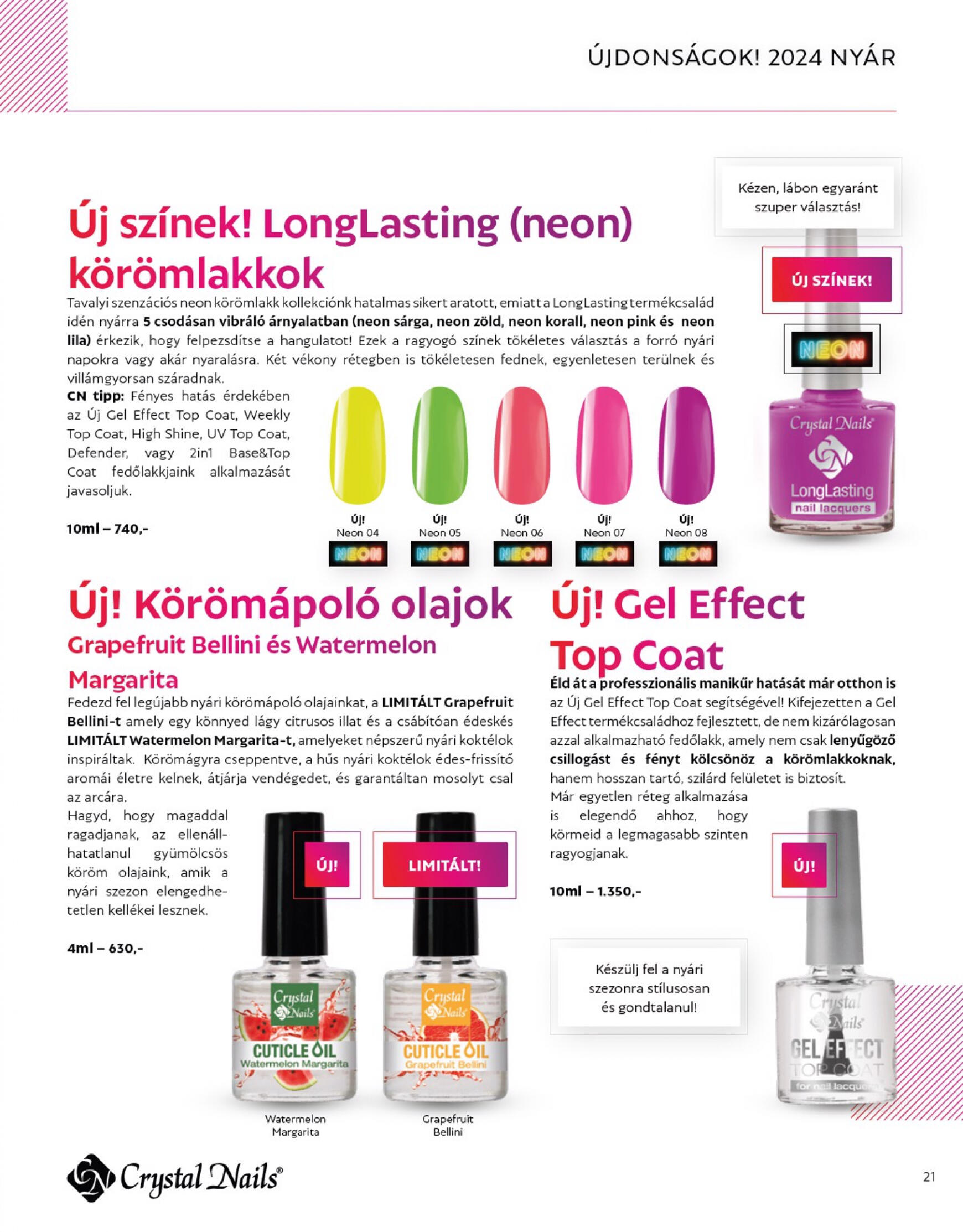 Aktuális újság Crystal Nails - Nyár 08.01. - 08.31. 21