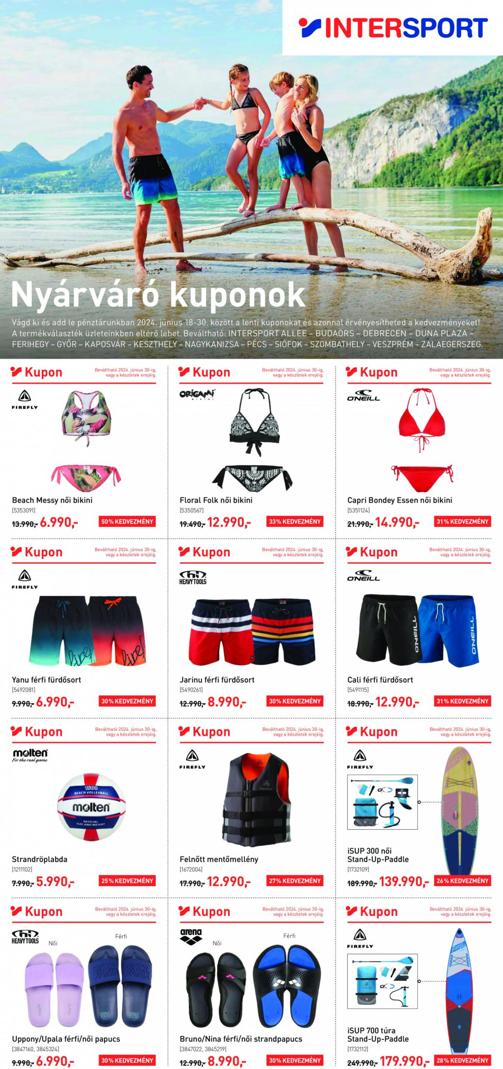 Aktuális újság Intersport 06.18. - 06.30.