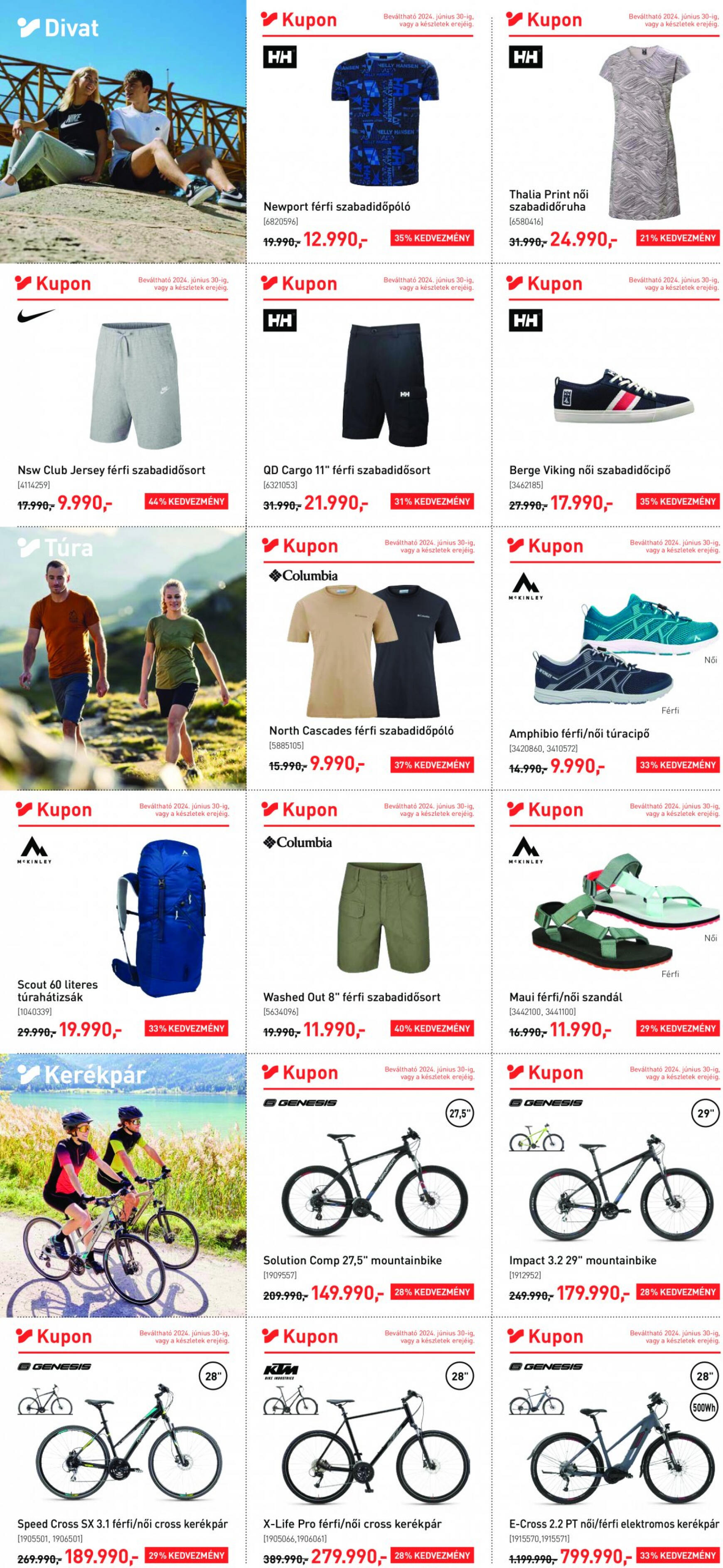 Aktuális újság Intersport 06.18. - 06.30. 2