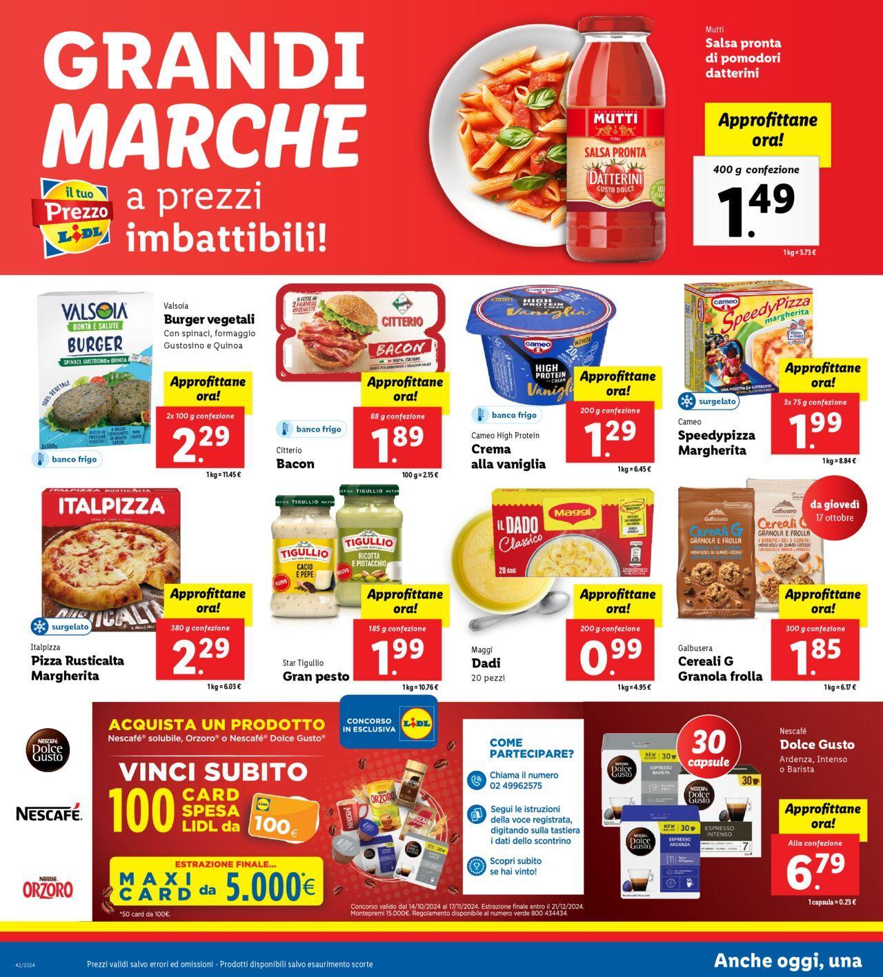 LIDL nuovo volantino 14/10/2024 - 20/10/2024 14