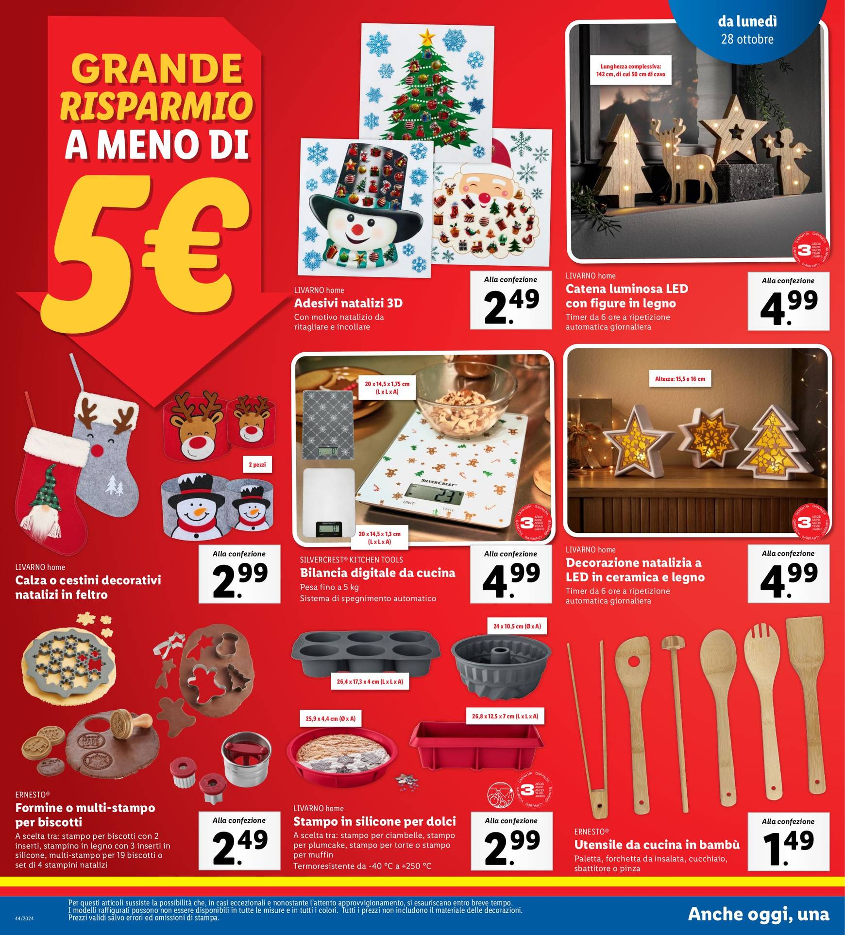 Volantino Lidl valido dal 28.10. al 03.11. 24