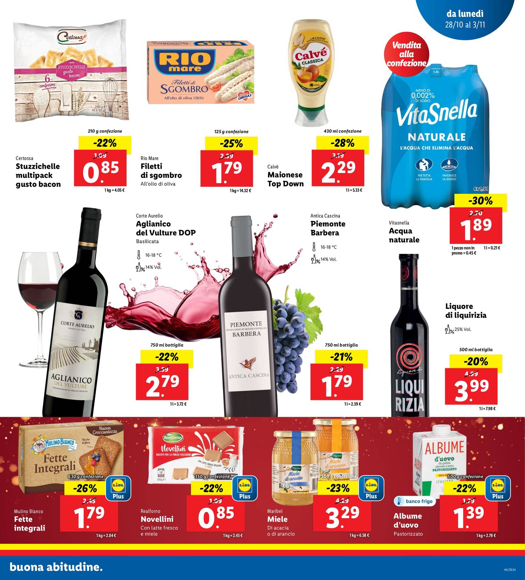 Volantino Lidl valido dal 28.10. al 03.11. 17