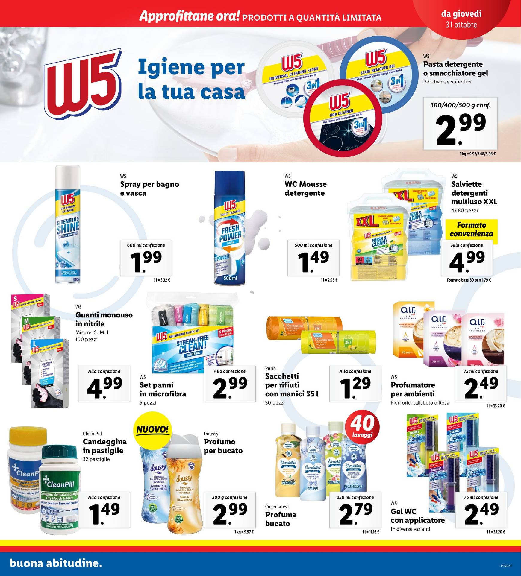 Volantino Lidl valido dal 28.10. al 03.11. 23