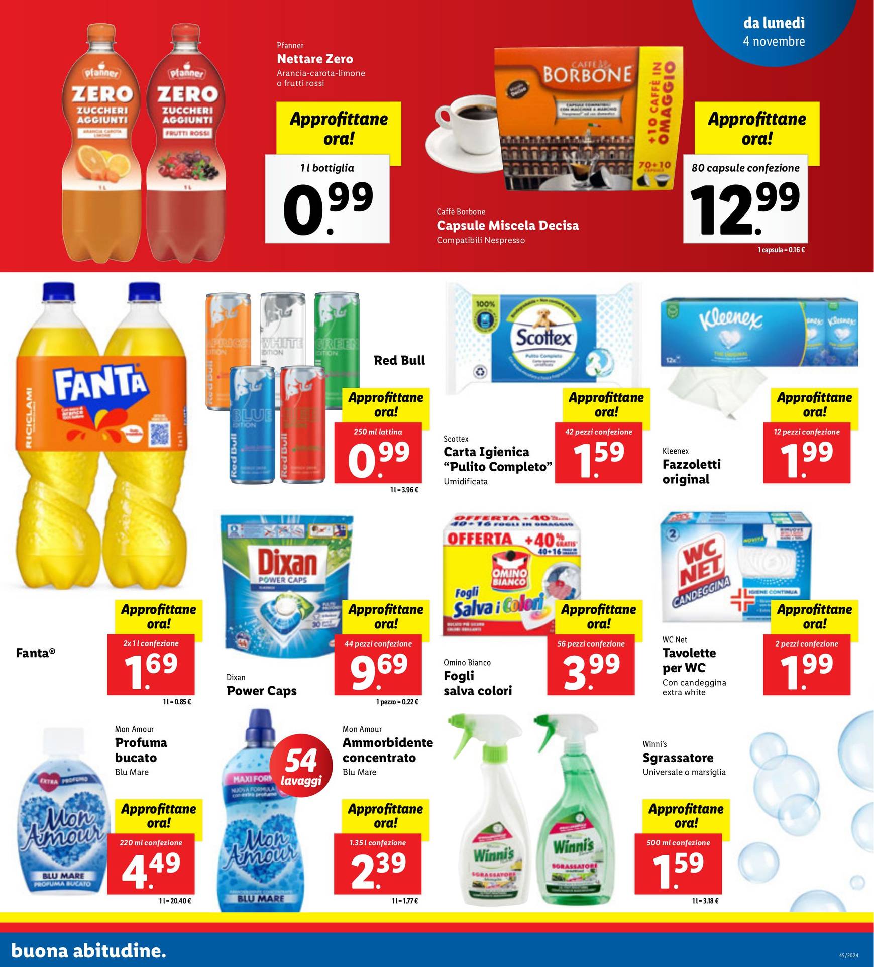 Volantino Lidl valido dal 04.11. al 10.11. 19