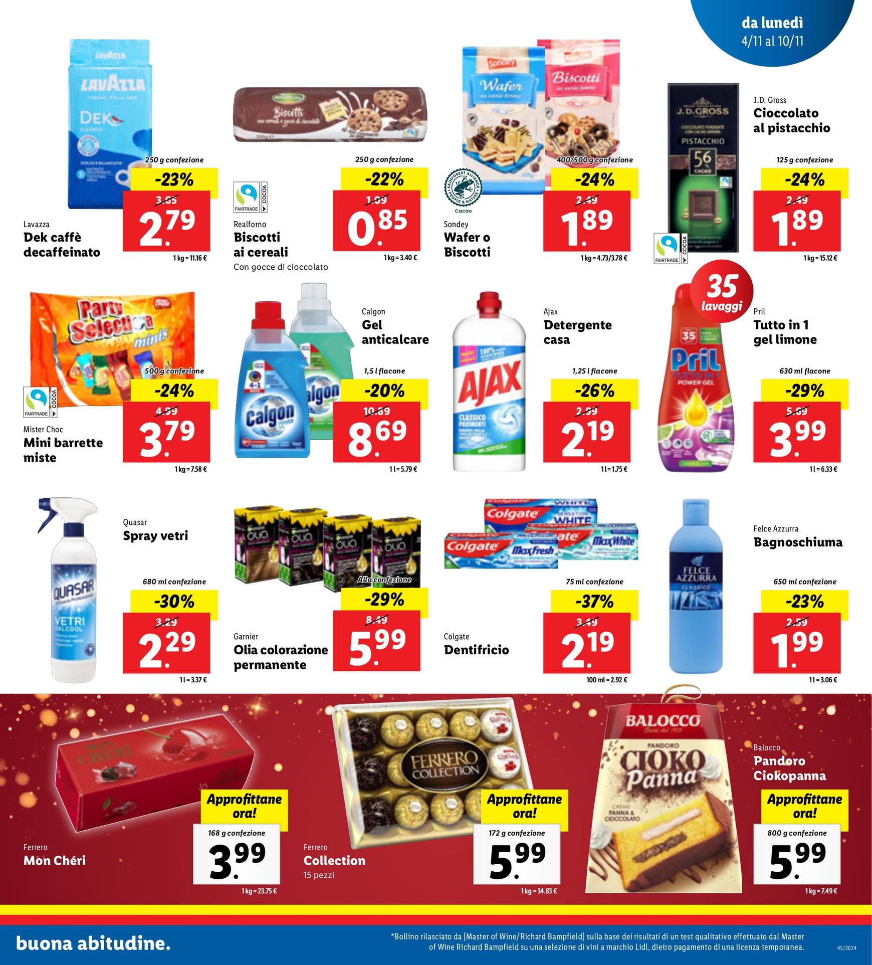 Volantino Lidl valido dal 04.11. al 10.11. 17