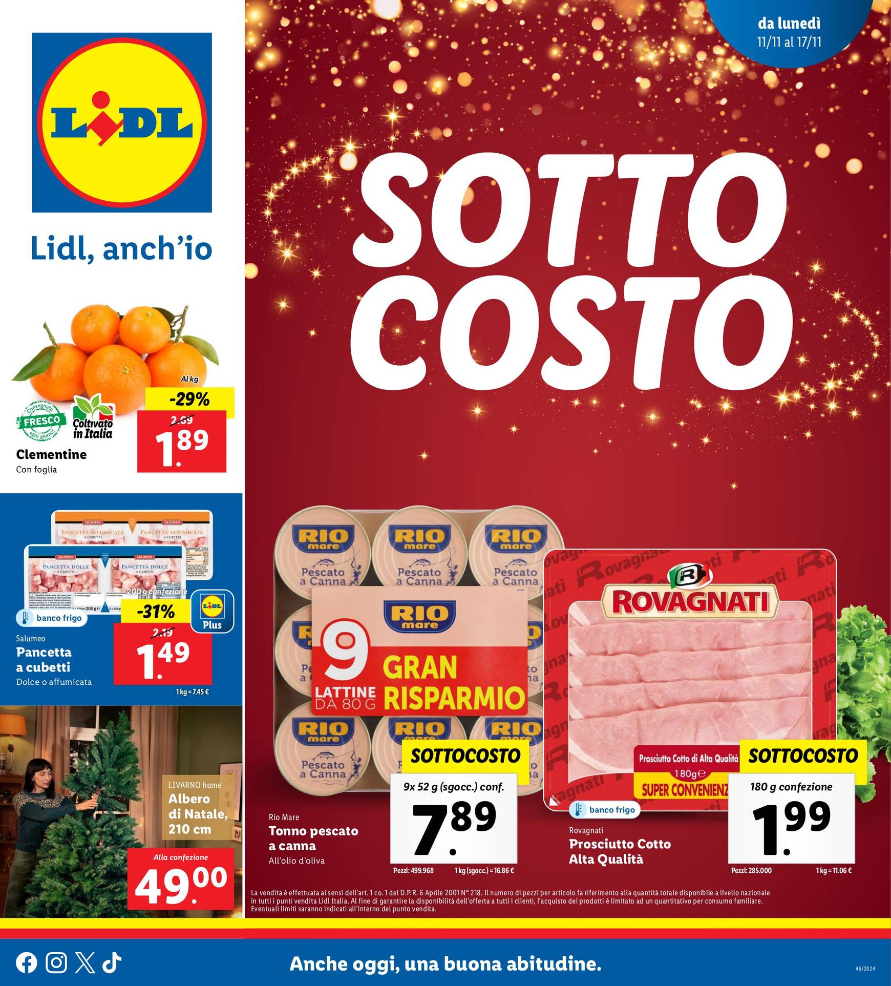 Volantino Lidl valido dal 11.11. al 17.11.