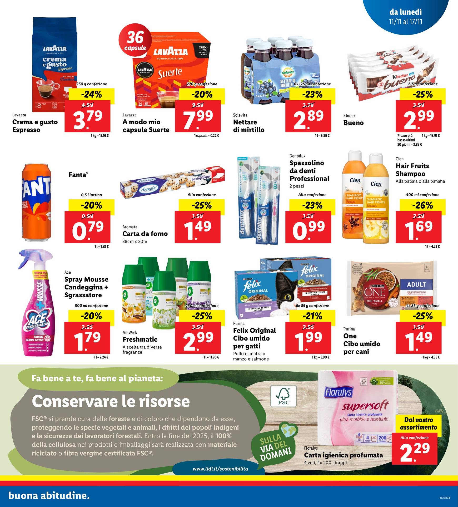 Volantino Lidl valido dal 11.11. al 17.11. 19