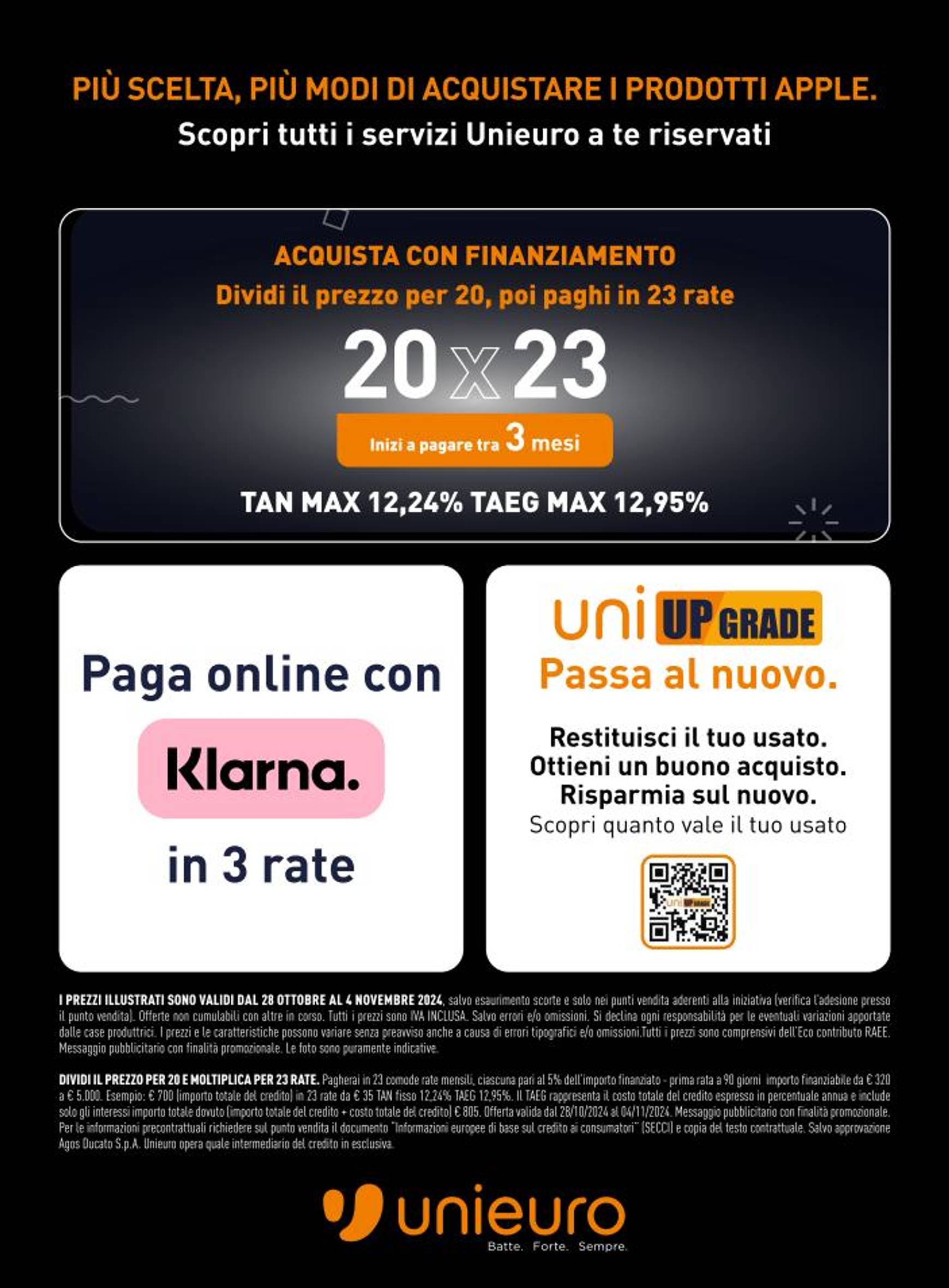 Volantino Unieuro - Speciale Apple valido dal 28.10. al 04.11. 18