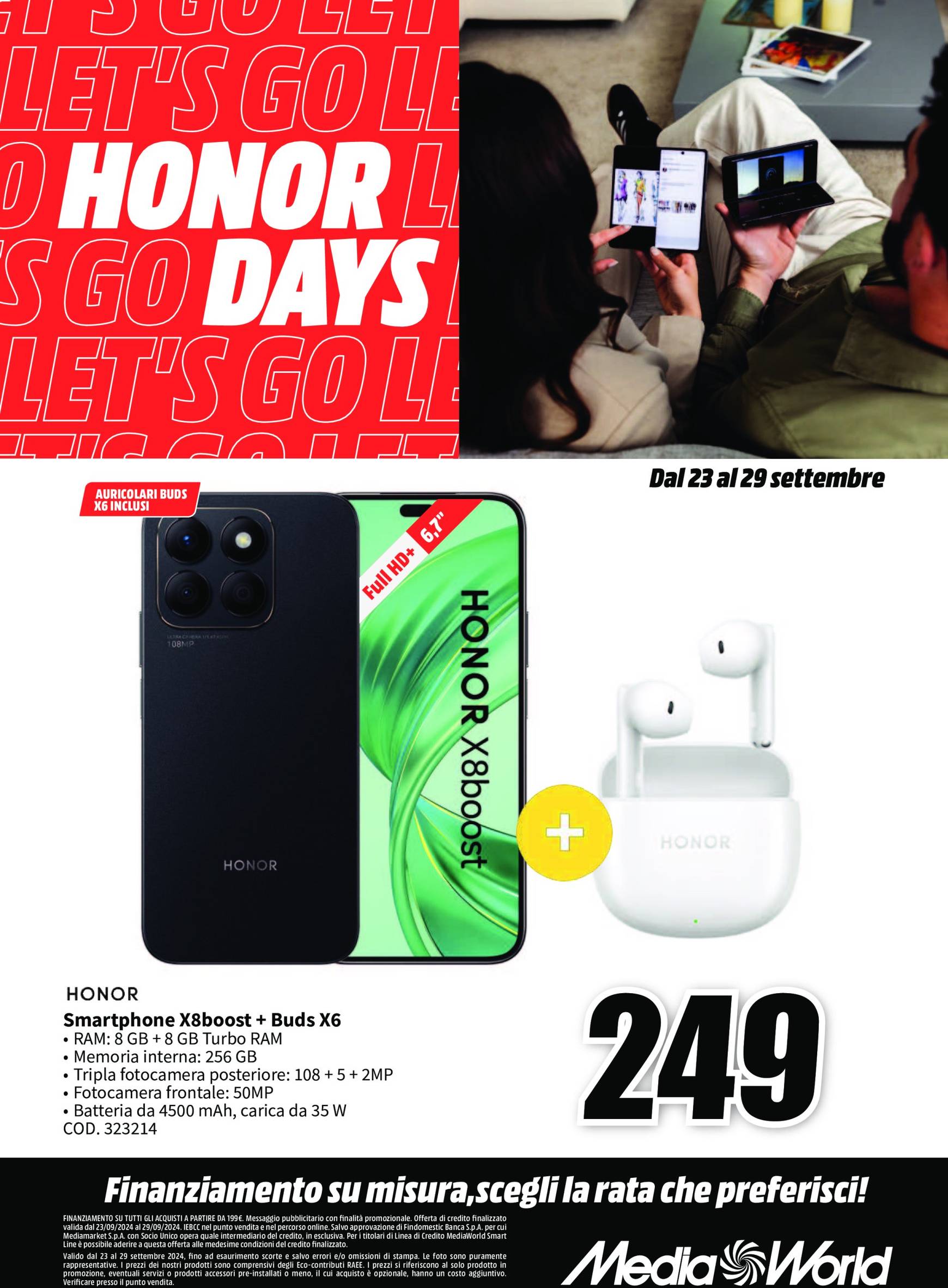 Nuovo volantino Mediaworld - Honor days 23.09. - 29.09. 4